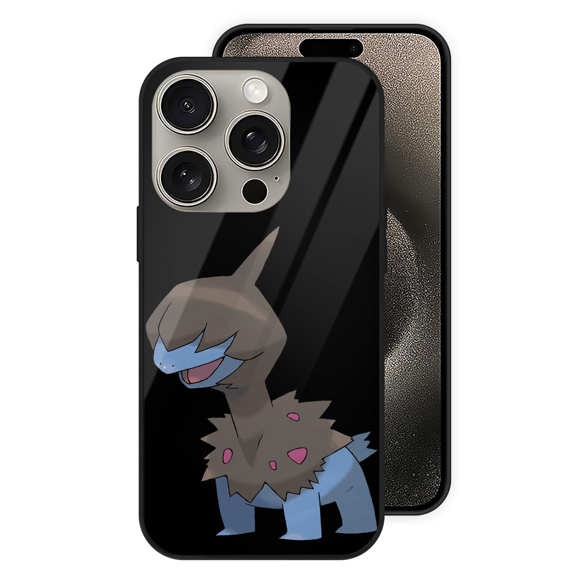 （画像用） ポケットモンスター Pokémon 【iPhone15Pro対応】スマホケース 耐衝撃＆黄変防止 背面ガラス