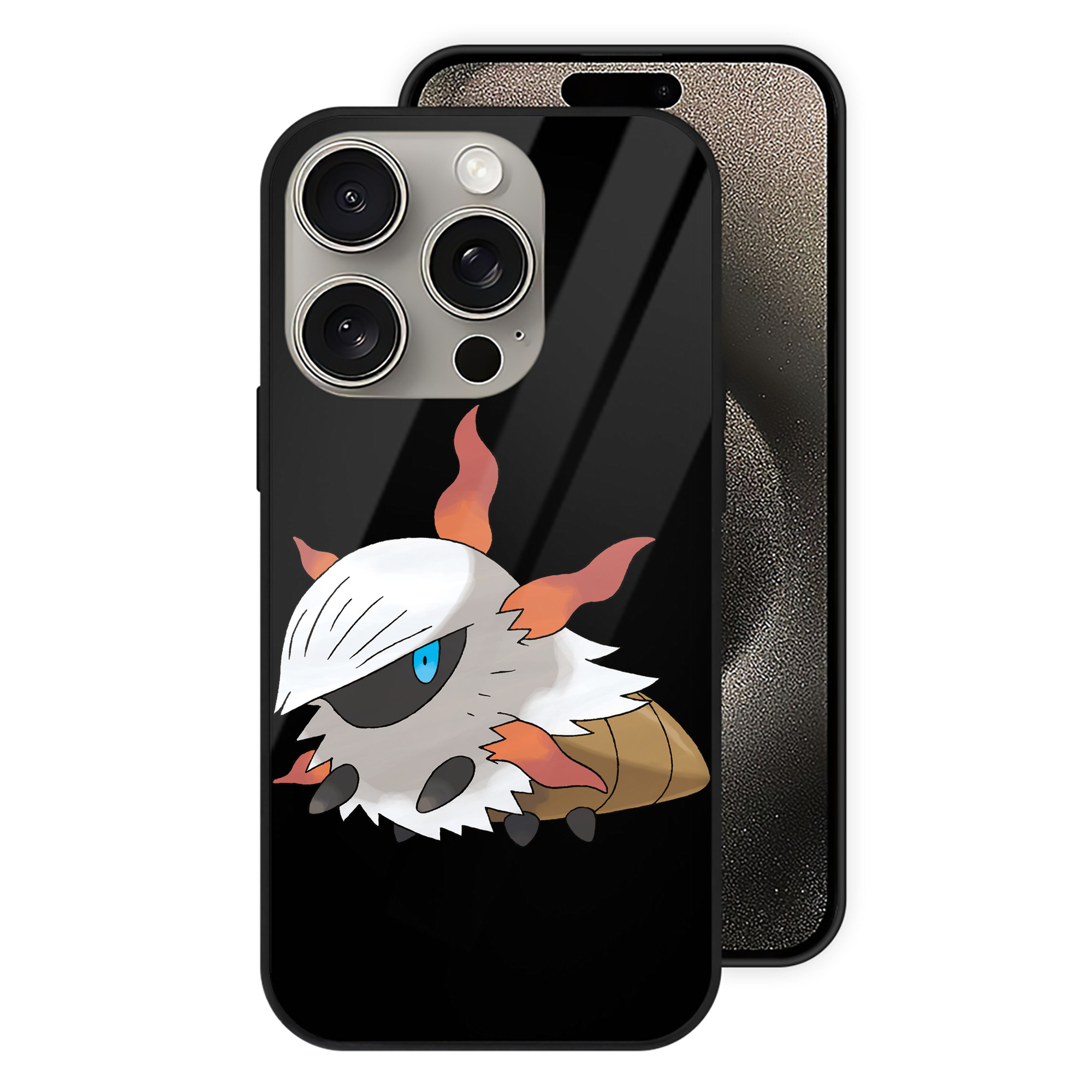（画像用） ポケットモンスター Pokémon 【iPhone15Pro対応】スマホケース 耐衝撃＆黄変防止 背面ガラス