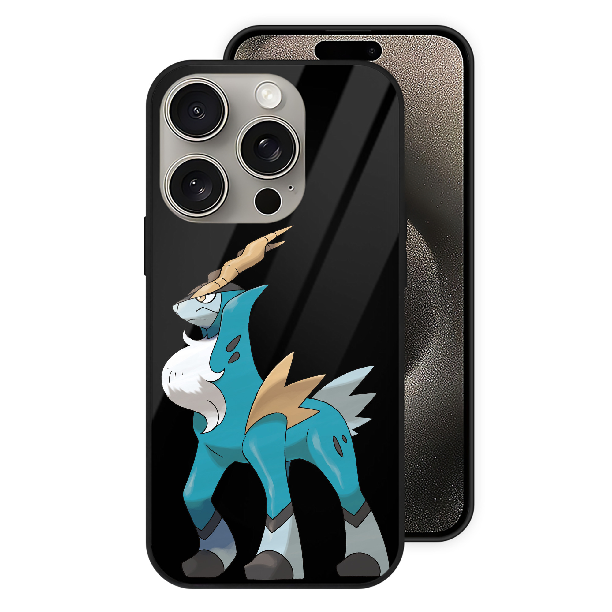 （画像用） ポケットモンスター Pokémon 【iPhone15Pro対応】スマホケース 耐衝撃＆黄変防止 背面ガラス