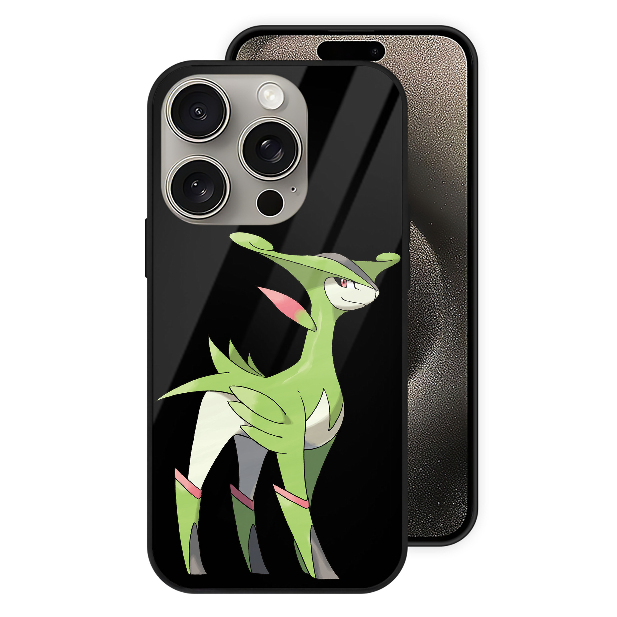 （画像用） ポケットモンスター Pokémon 【iPhone15Pro対応】スマホケース 耐衝撃＆黄変防止 背面ガラス