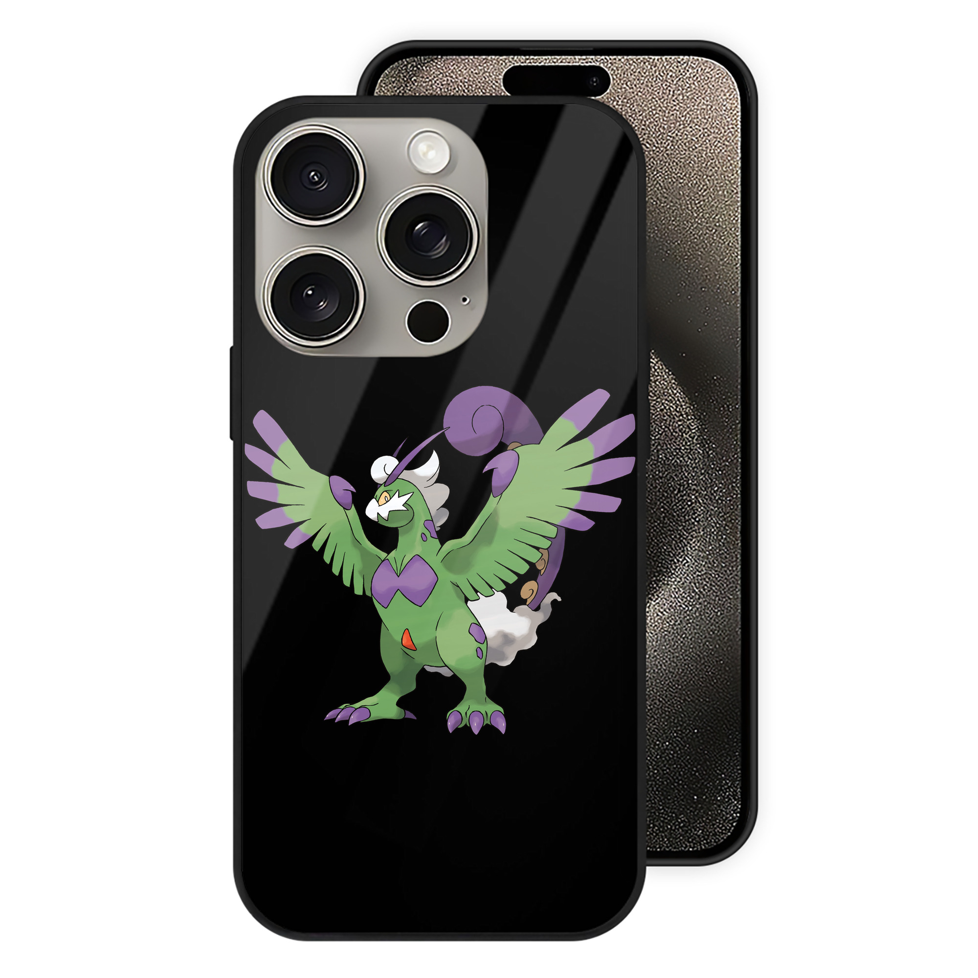 （画像用） ポケットモンスター Pokémon 【iPhone15Pro対応】スマホケース 耐衝撃＆黄変防止 背面ガラス