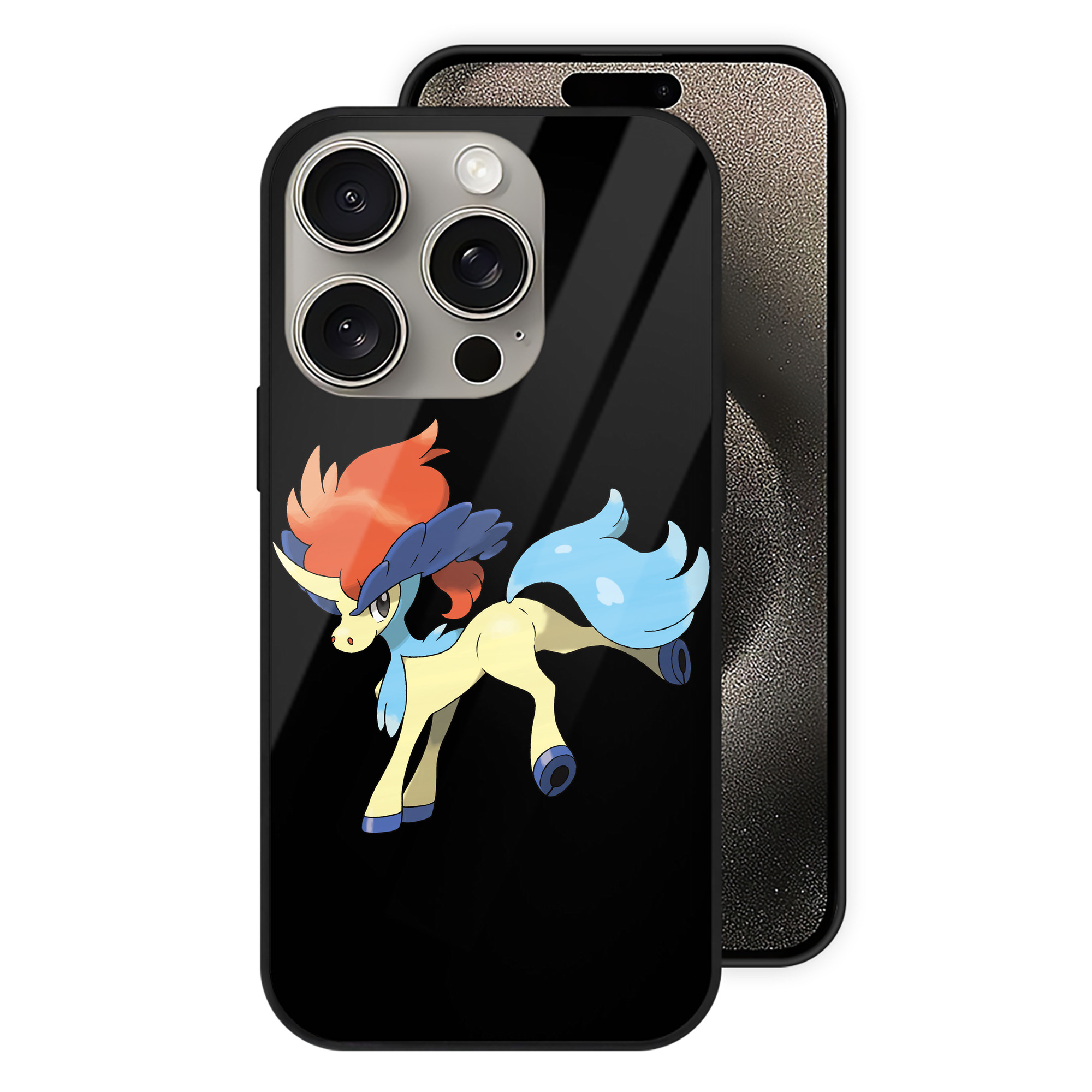 （画像用） ポケットモンスター Pokémon 【iPhone15Pro対応】スマホケース 耐衝撃＆黄変防止 背面ガラス