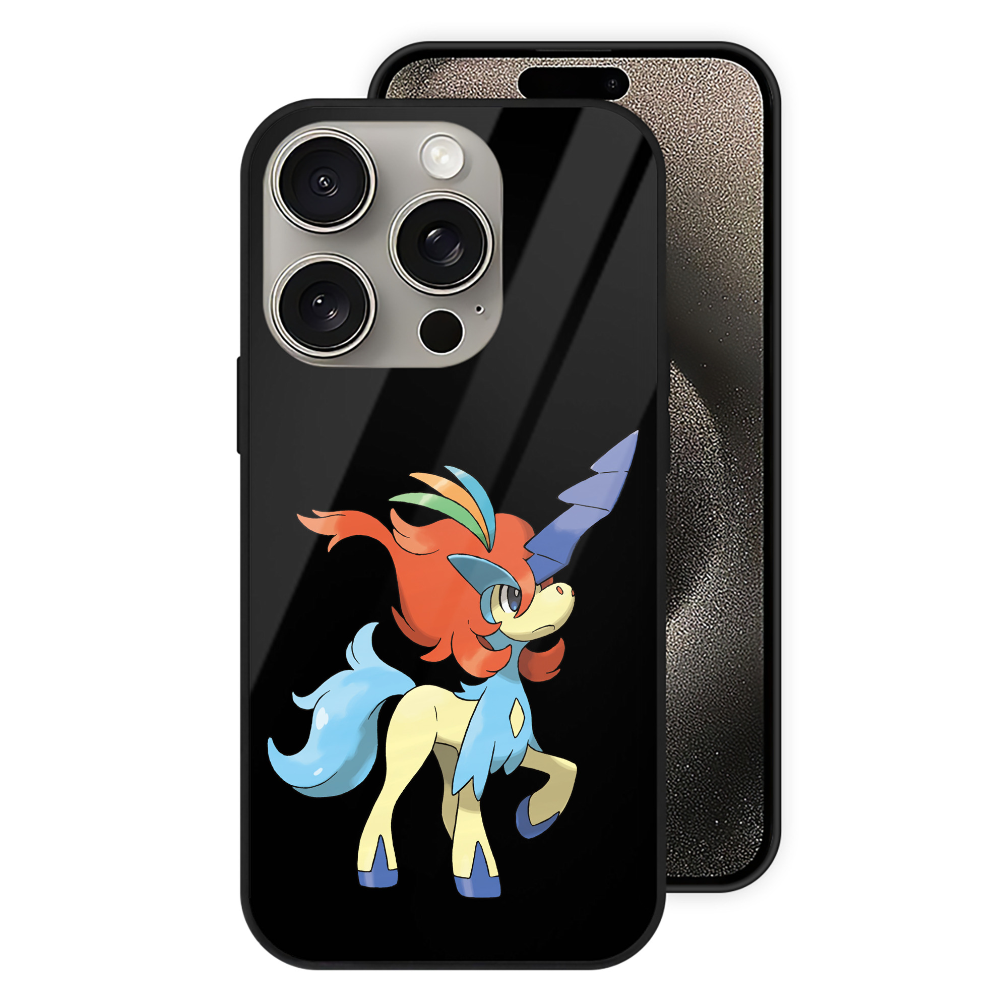 （画像用） ポケットモンスター Pokémon 【iPhone15Pro対応】スマホケース 耐衝撃＆黄変防止 背面ガラス