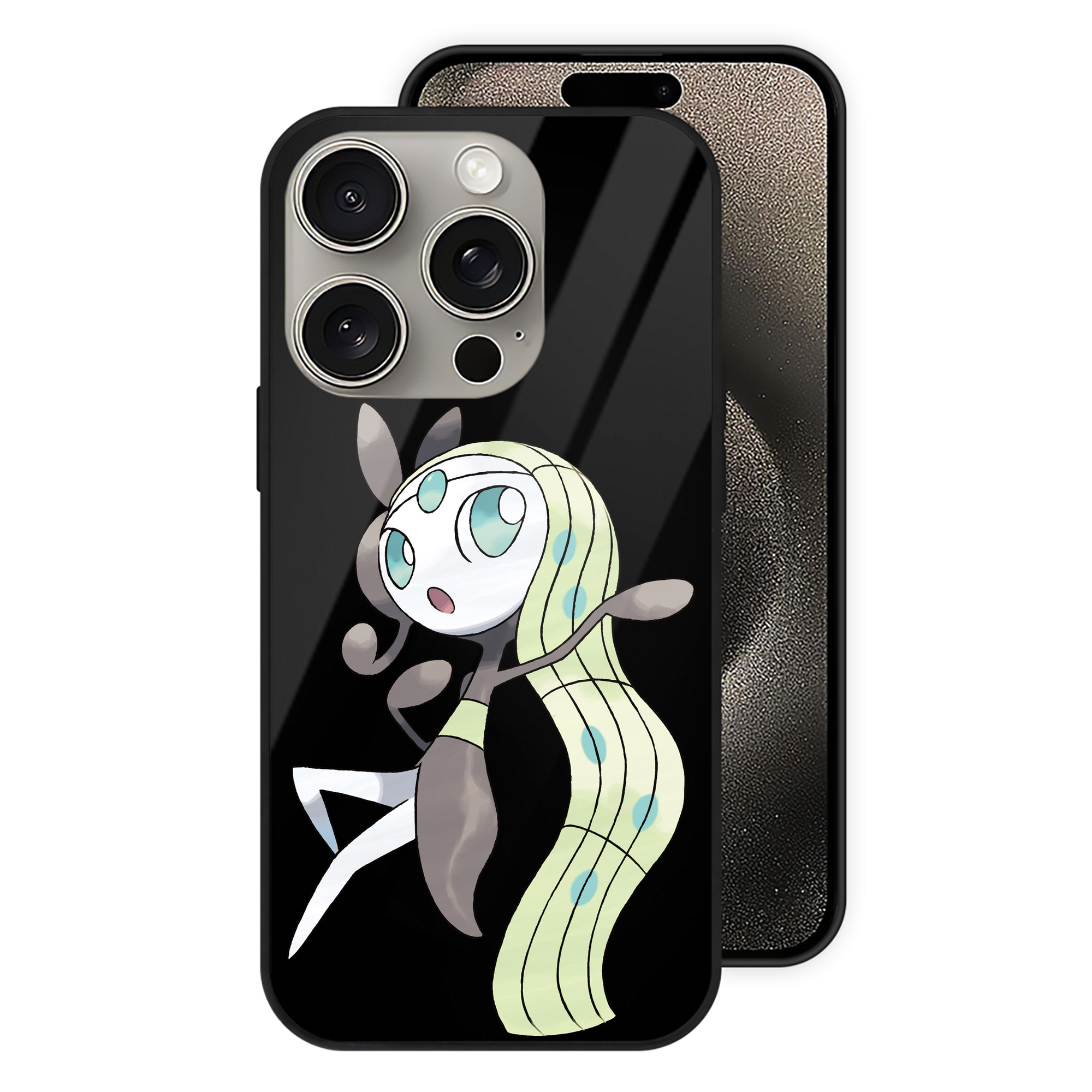 （画像用） ポケットモンスター Pokémon 【iPhone15Pro対応】スマホケース 耐衝撃＆黄変防止 背面ガラス