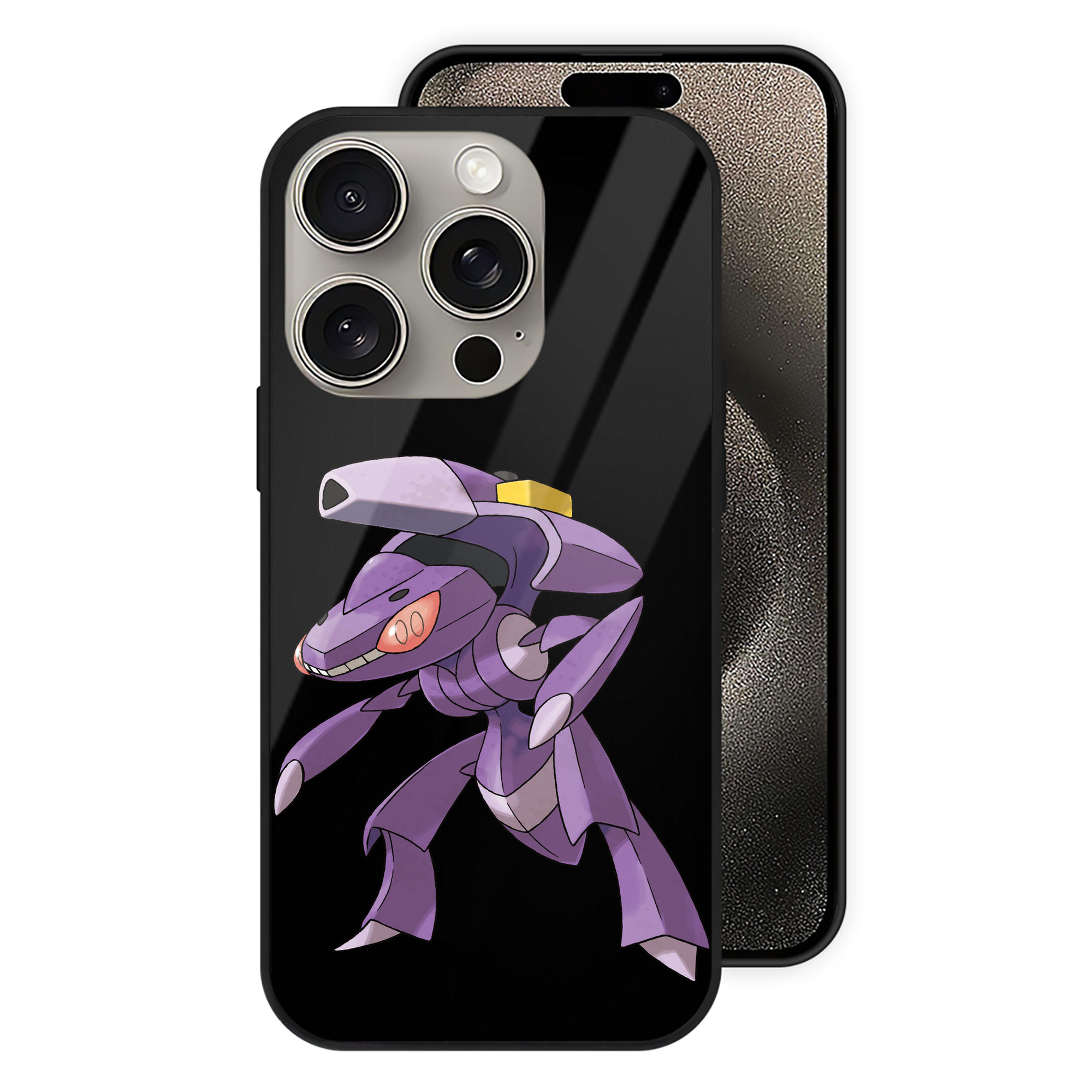 （画像用） ポケットモンスター Pokémon 【iPhone15Pro対応】スマホケース 耐衝撃＆黄変防止 背面ガラス
