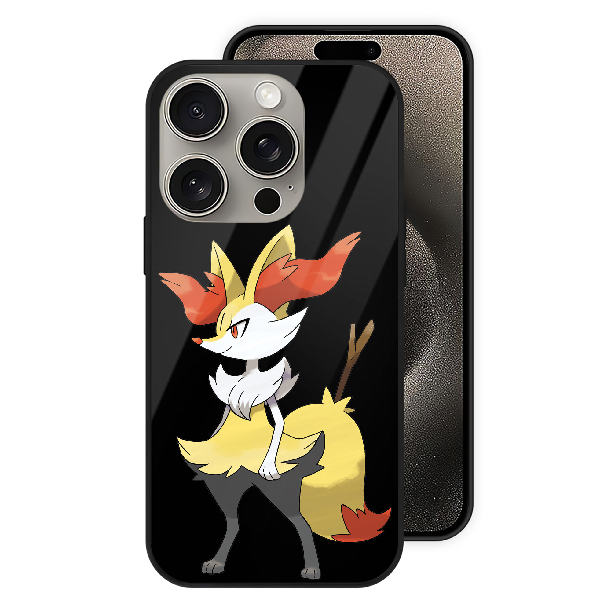（画像用） ポケットモンスター Pokémon 【iPhone15Pro対応】スマホケース 耐衝撃＆黄変防止 背面ガラス