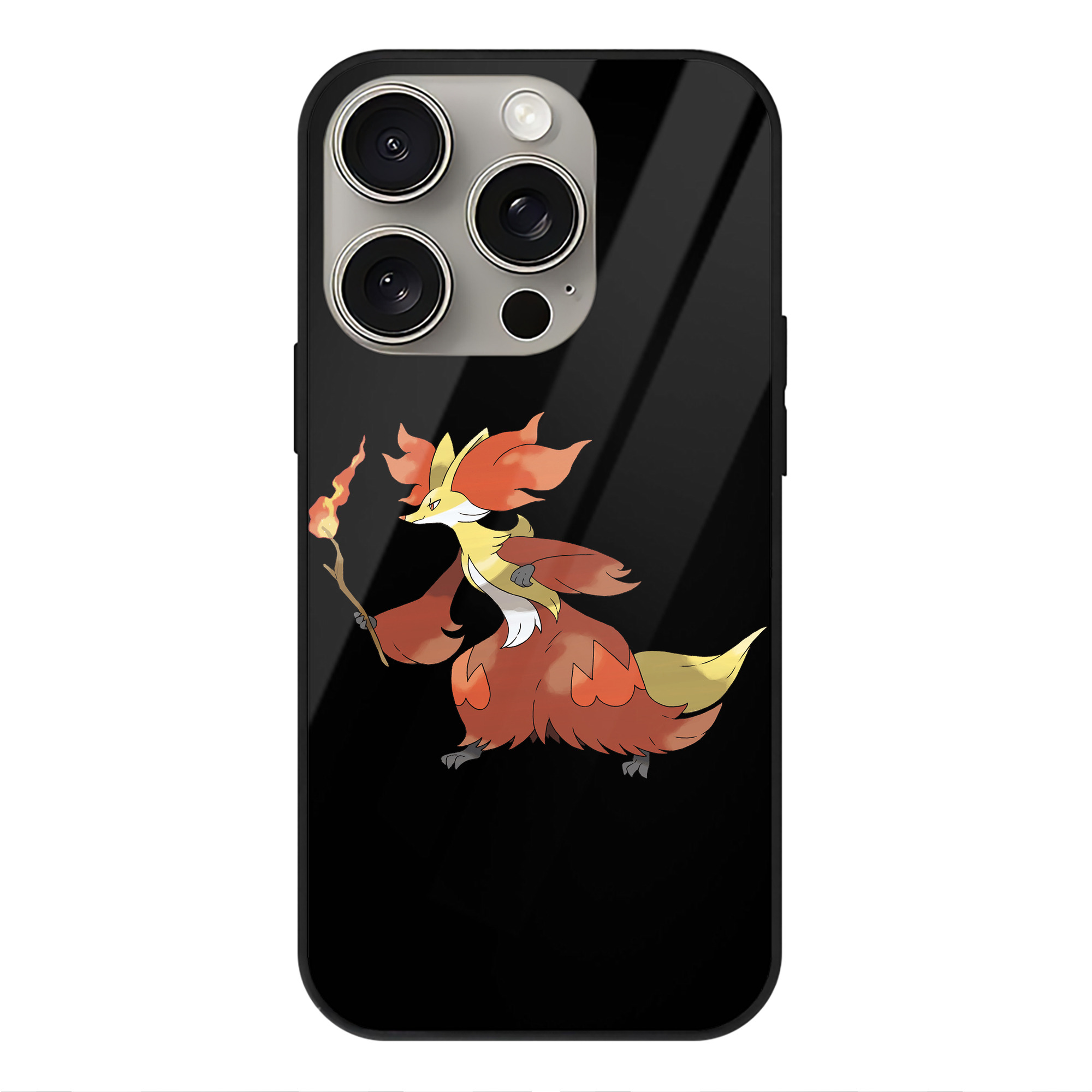 （画像用） ポケットモンスター Pokémon 【iPhone15Pro対応】スマホケース 耐衝撃＆黄変防止 背面ガラス