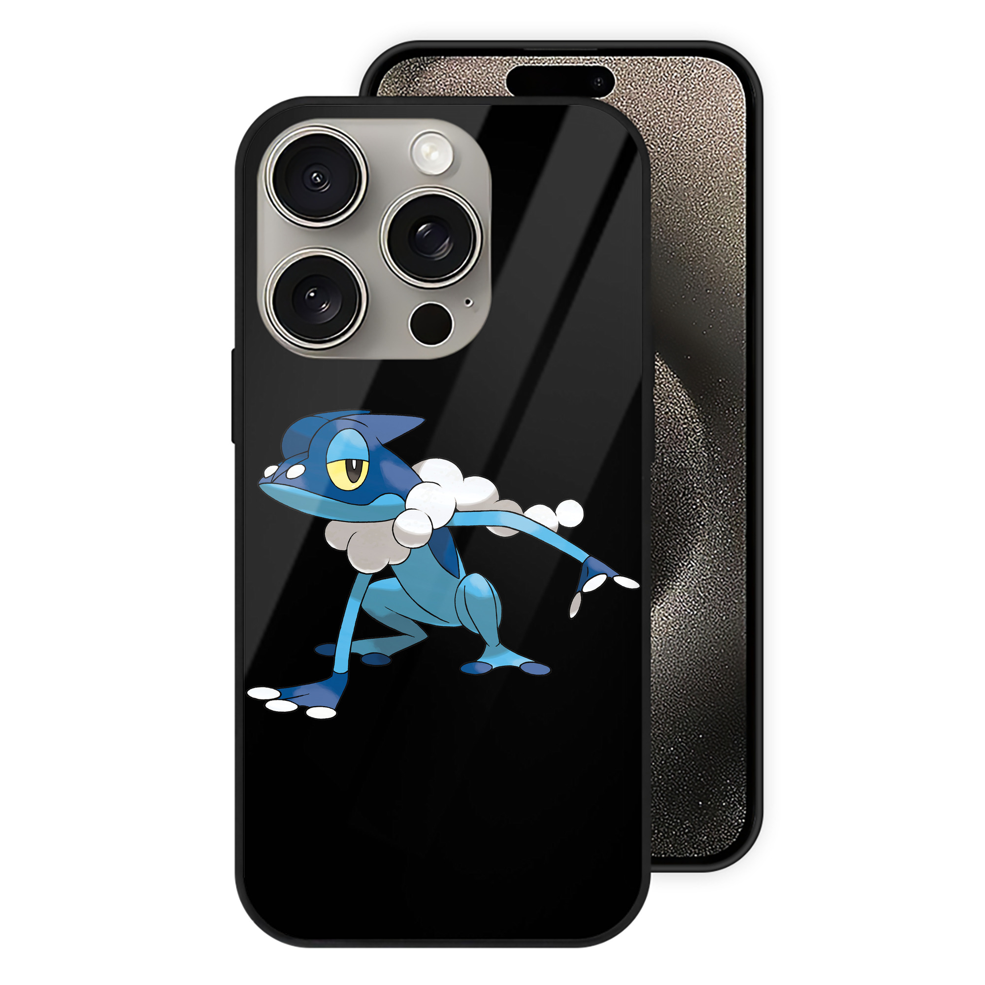 （画像用） ポケットモンスター Pokémon 【iPhone15Pro対応】スマホケース 耐衝撃＆黄変防止 背面ガラス