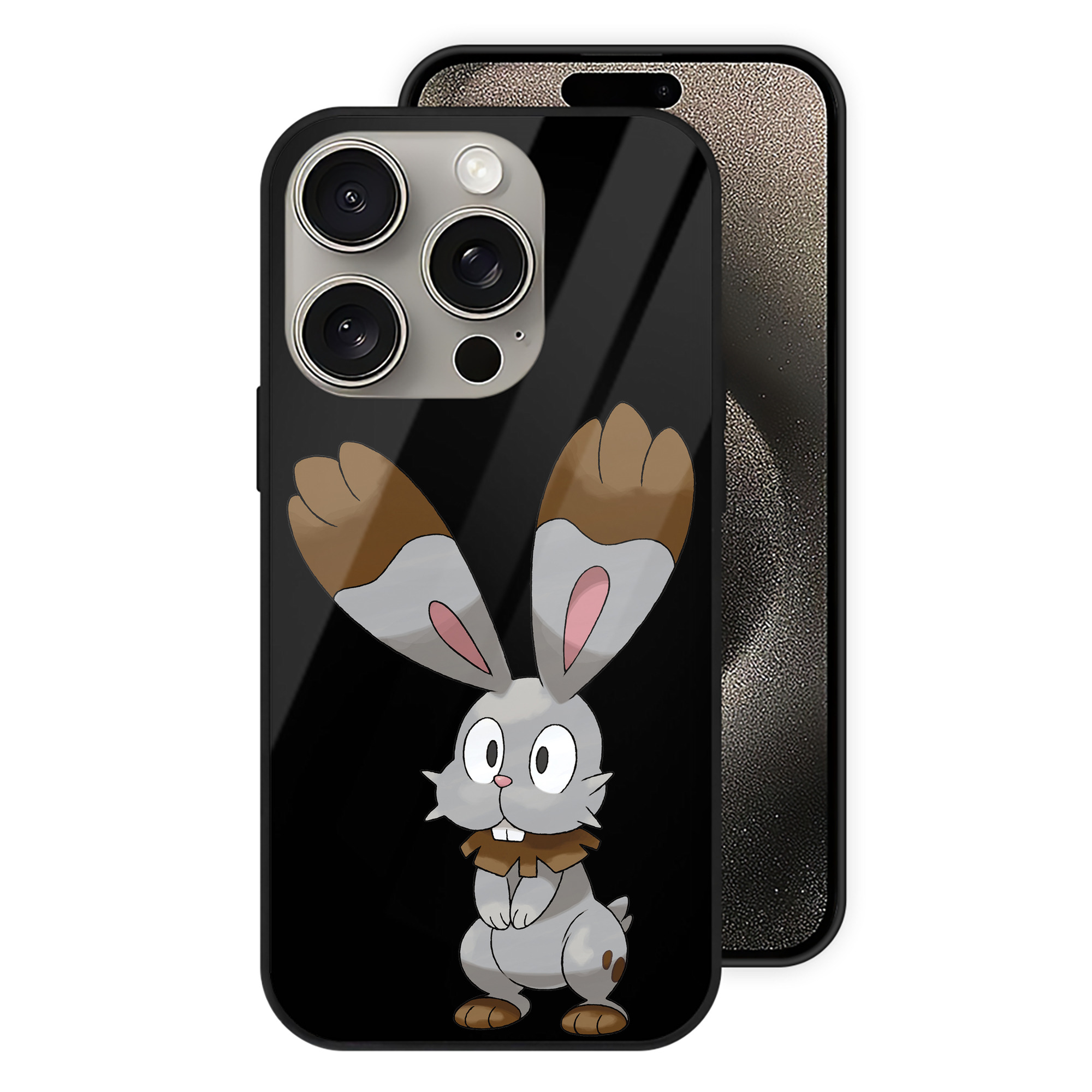 （画像用） ポケットモンスター Pokémon 【iPhone15Pro対応】スマホケース 耐衝撃＆黄変防止 背面ガラス