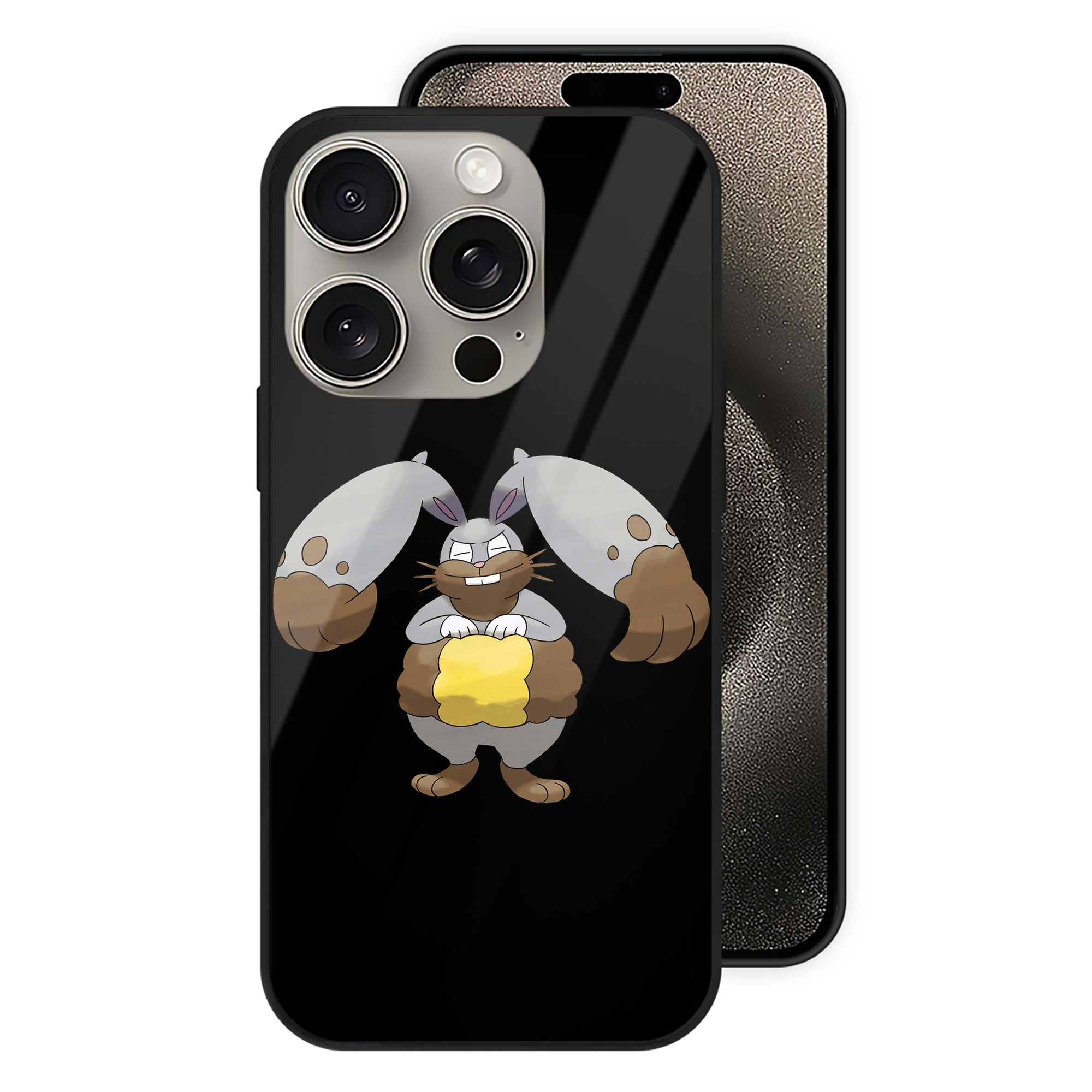 （画像用） ポケットモンスター Pokémon 【iPhone15Pro対応】スマホケース 耐衝撃＆黄変防止 背面ガラス