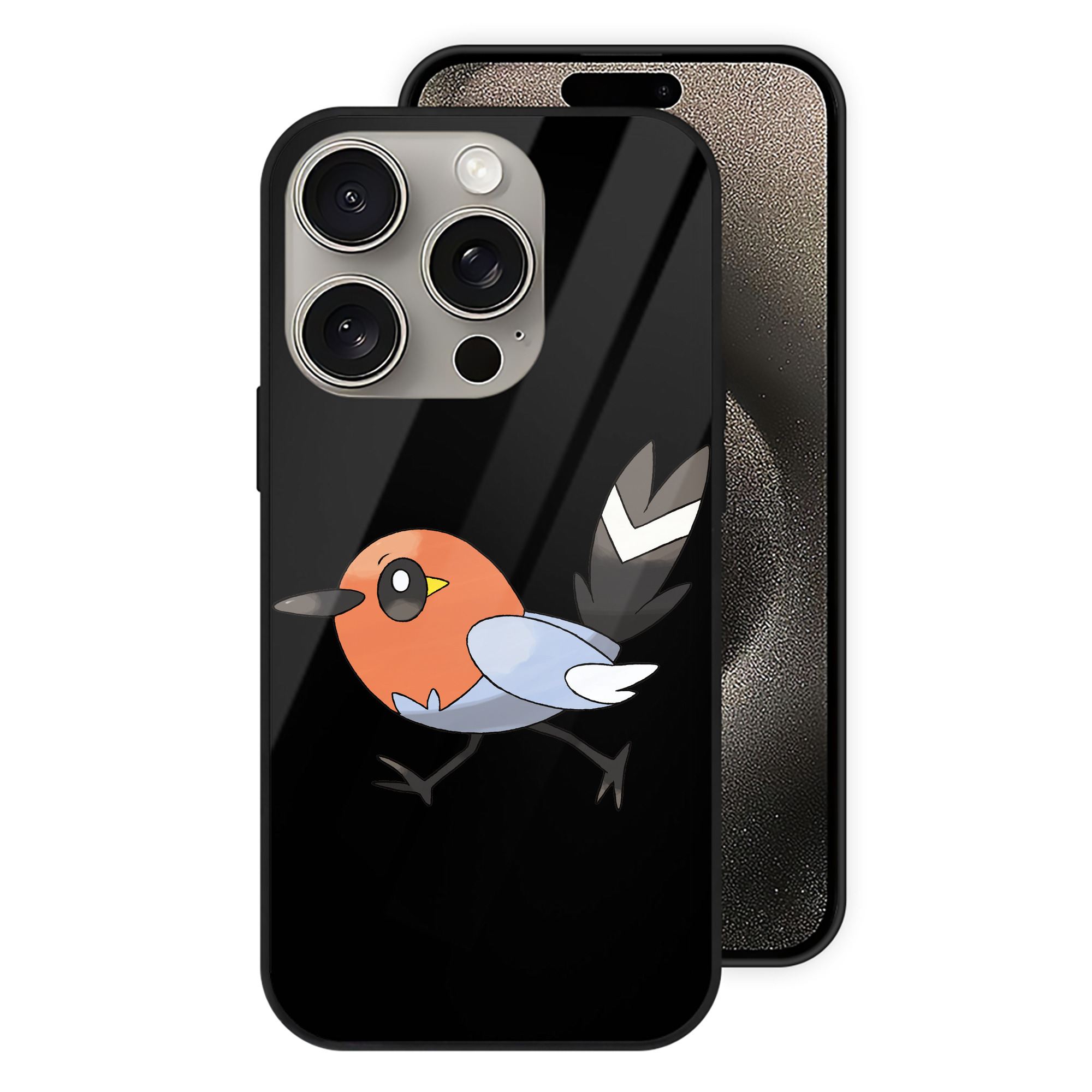 （画像用） ポケットモンスター Pokémon 【iPhone15Pro対応】スマホケース 耐衝撃＆黄変防止 背面ガラス
