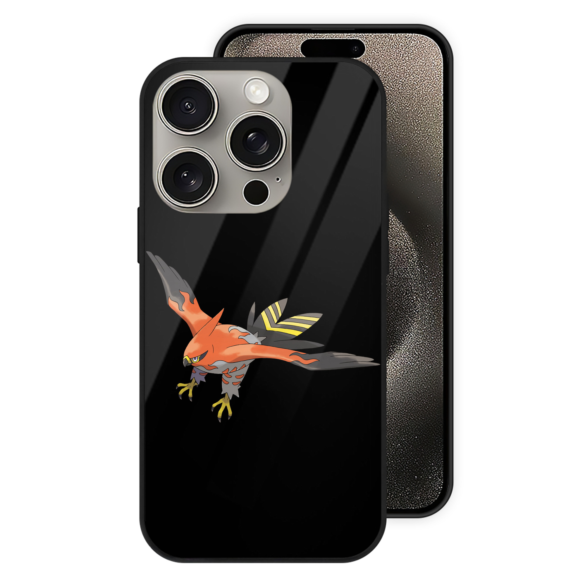 （画像用） ポケットモンスター Pokémon 【iPhone15Pro対応】スマホケース 耐衝撃＆黄変防止 背面ガラス