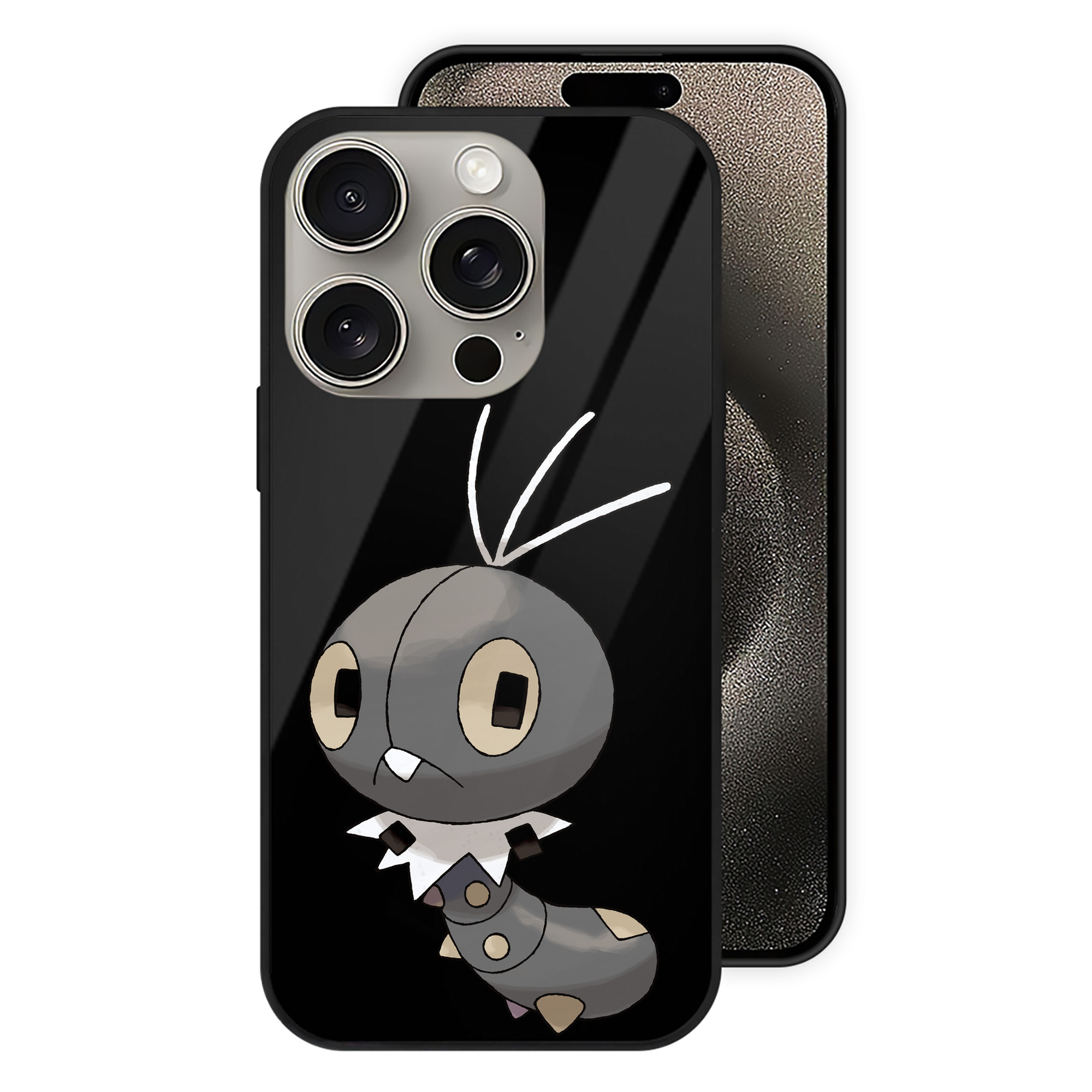 （画像用） ポケットモンスター Pokémon 【iPhone15Pro対応】スマホケース 耐衝撃＆黄変防止 背面ガラス