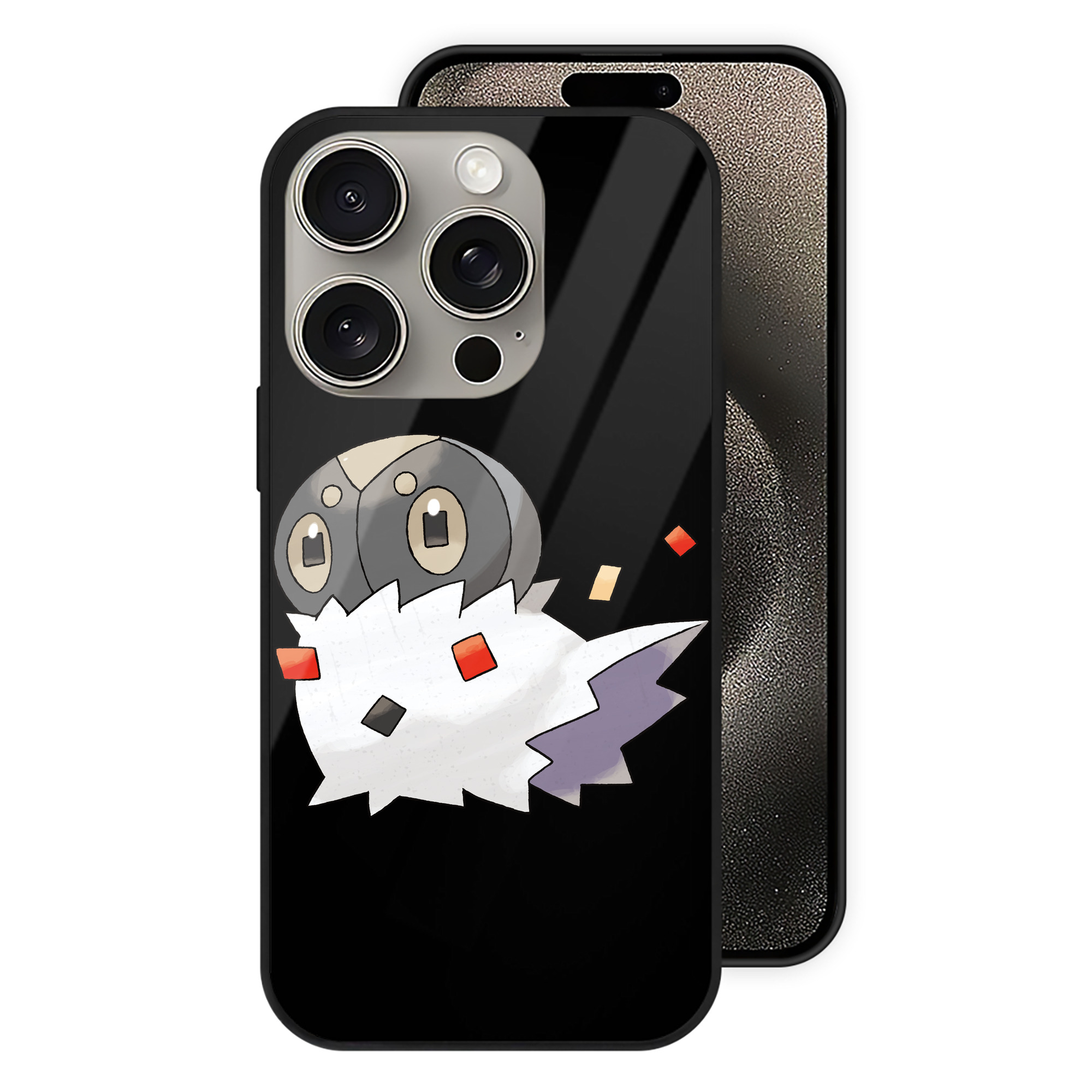 （画像用） ポケットモンスター Pokémon 【iPhone15Pro対応】スマホケース 耐衝撃＆黄変防止 背面ガラス