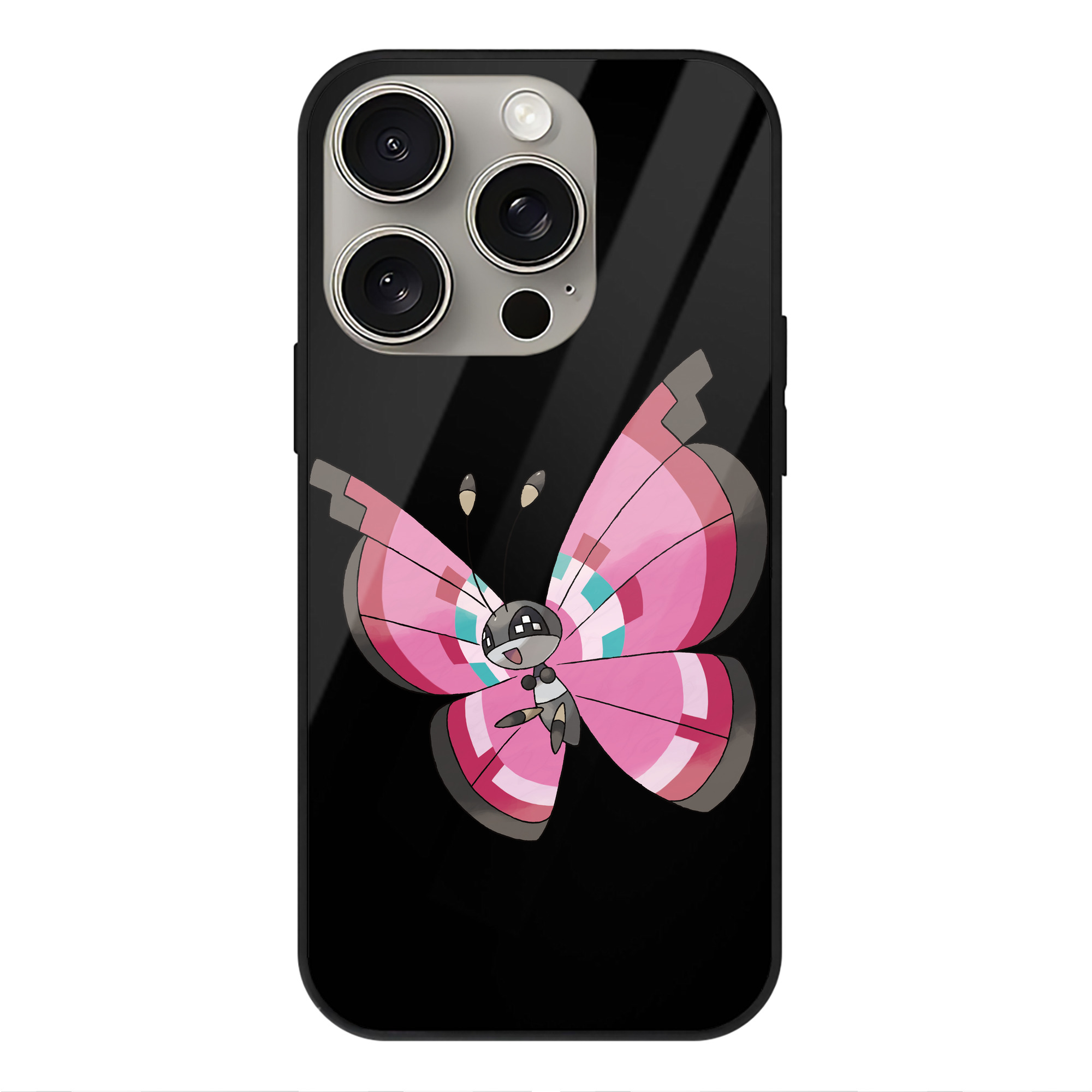 （画像用） ポケットモンスター Pokémon 【iPhone15Pro対応】スマホケース 耐衝撃＆黄変防止 背面ガラス