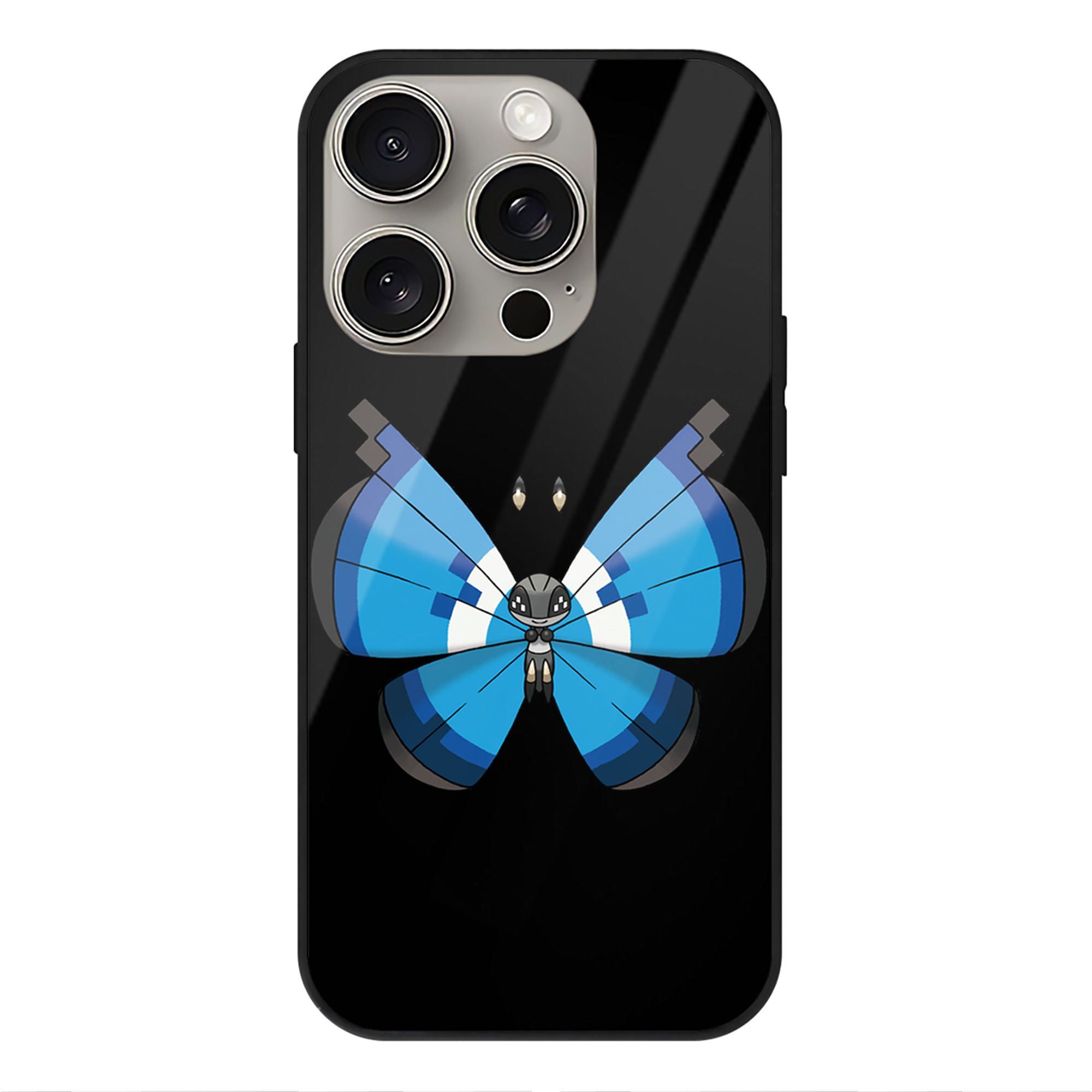 （画像用） ポケットモンスター Pokémon 【iPhone15Pro対応】スマホケース 耐衝撃＆黄変防止 背面ガラス