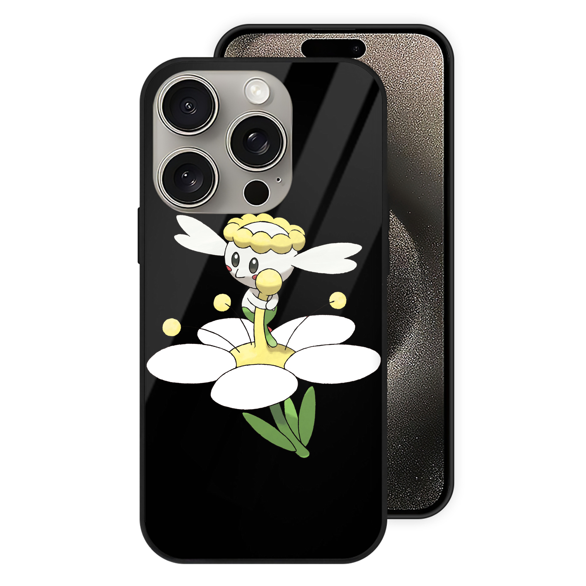 （画像用） ポケットモンスター Pokémon 【iPhone15Pro対応】スマホケース 耐衝撃＆黄変防止 背面ガラス