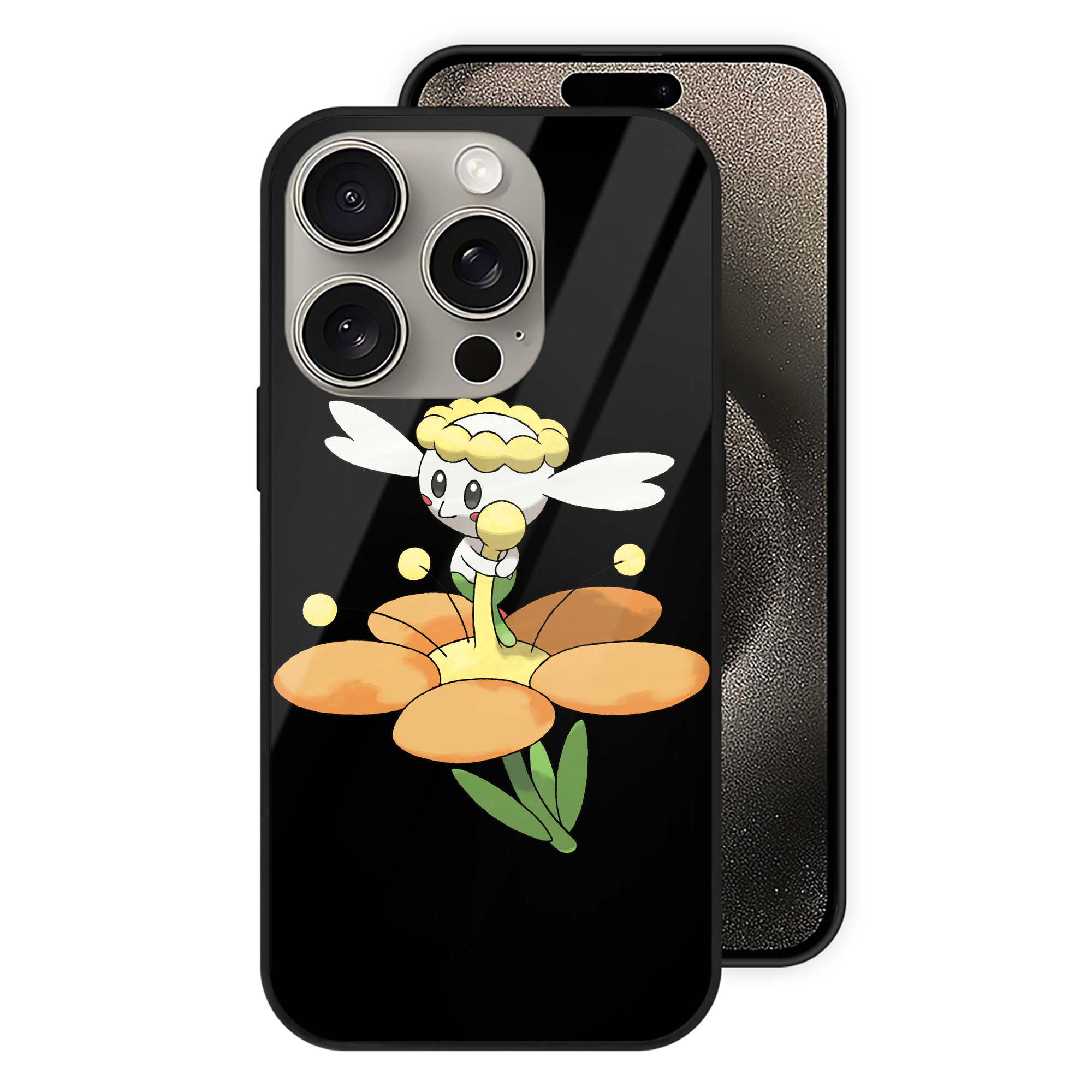 （画像用） ポケットモンスター Pokémon 【iPhone15Pro対応】スマホケース 耐衝撃＆黄変防止 背面ガラス