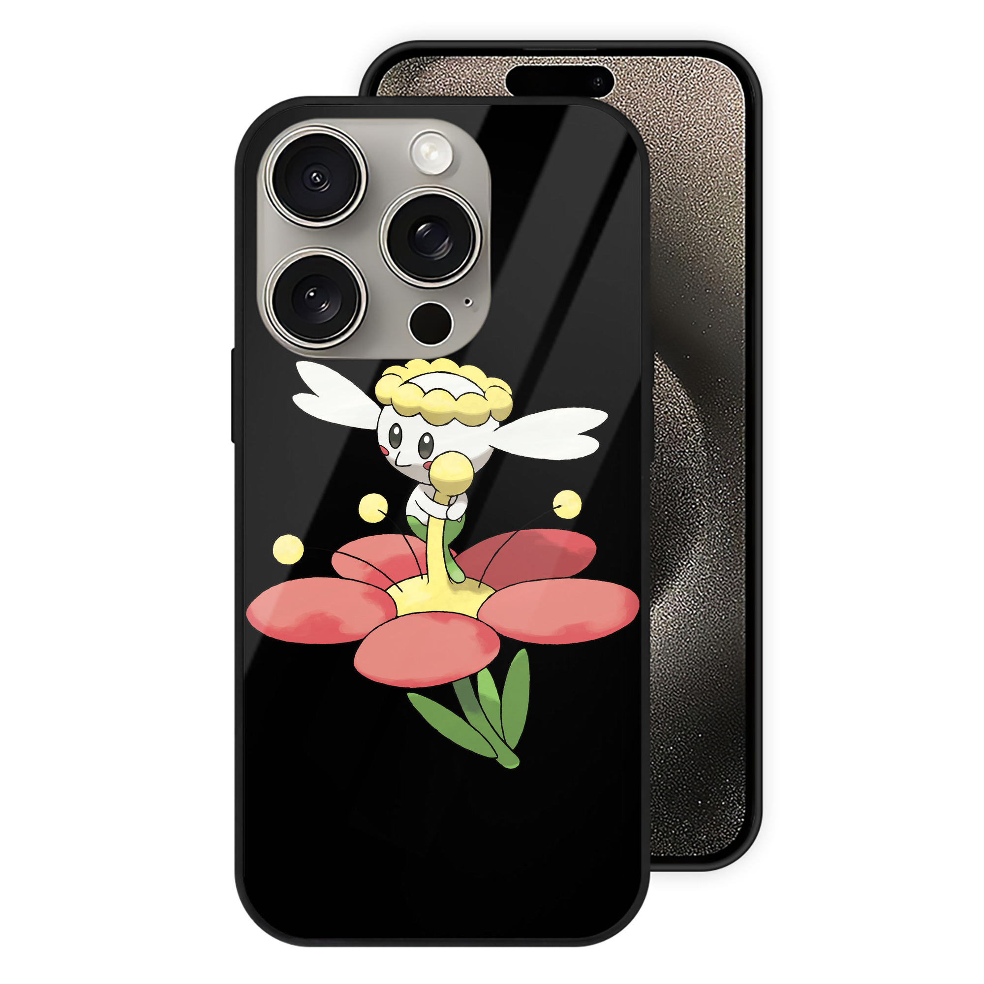 （画像用） ポケットモンスター Pokémon 【iPhone15Pro対応】スマホケース 耐衝撃＆黄変防止 背面ガラス