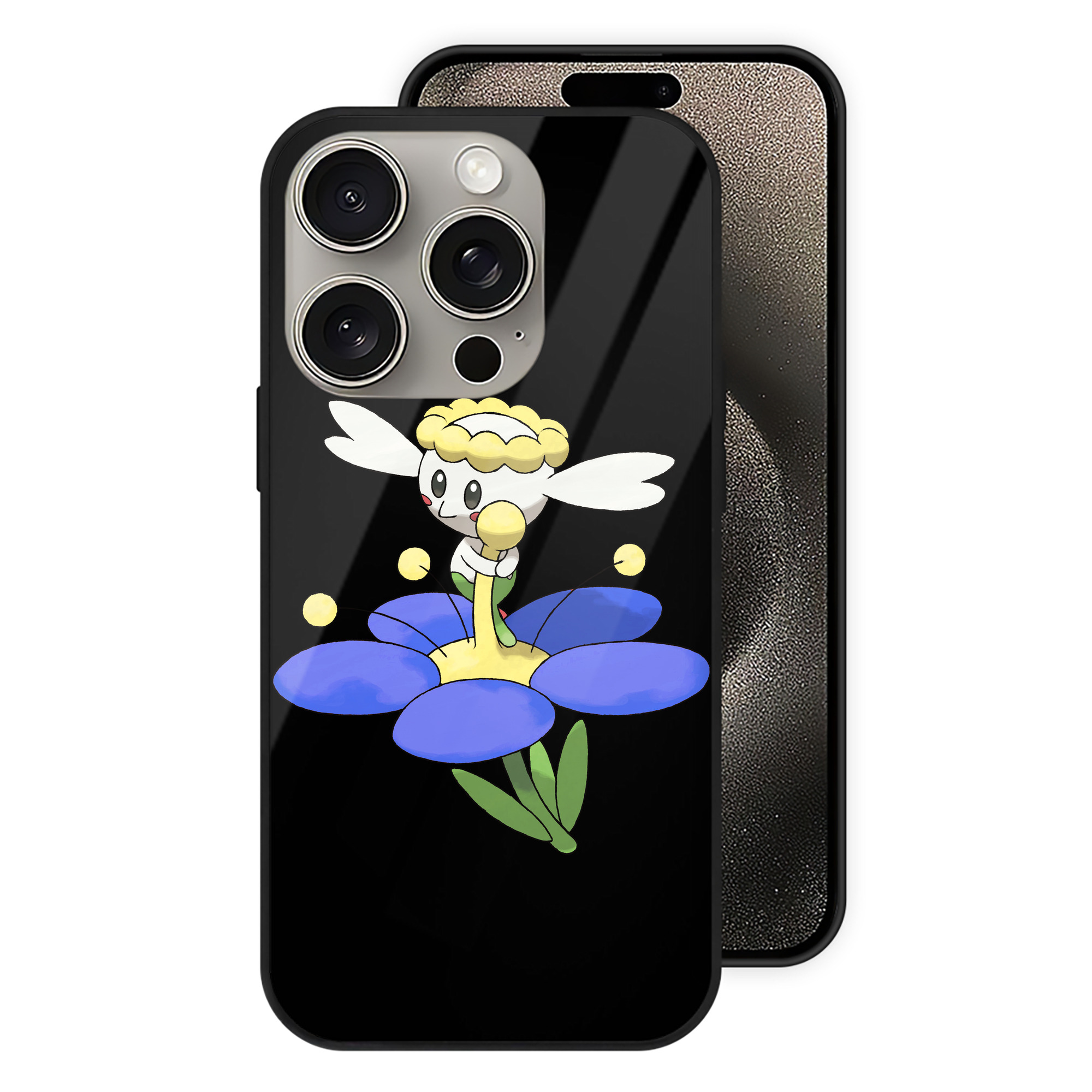 （画像用） ポケットモンスター Pokémon 【iPhone15Pro対応】スマホケース 耐衝撃＆黄変防止 背面ガラス