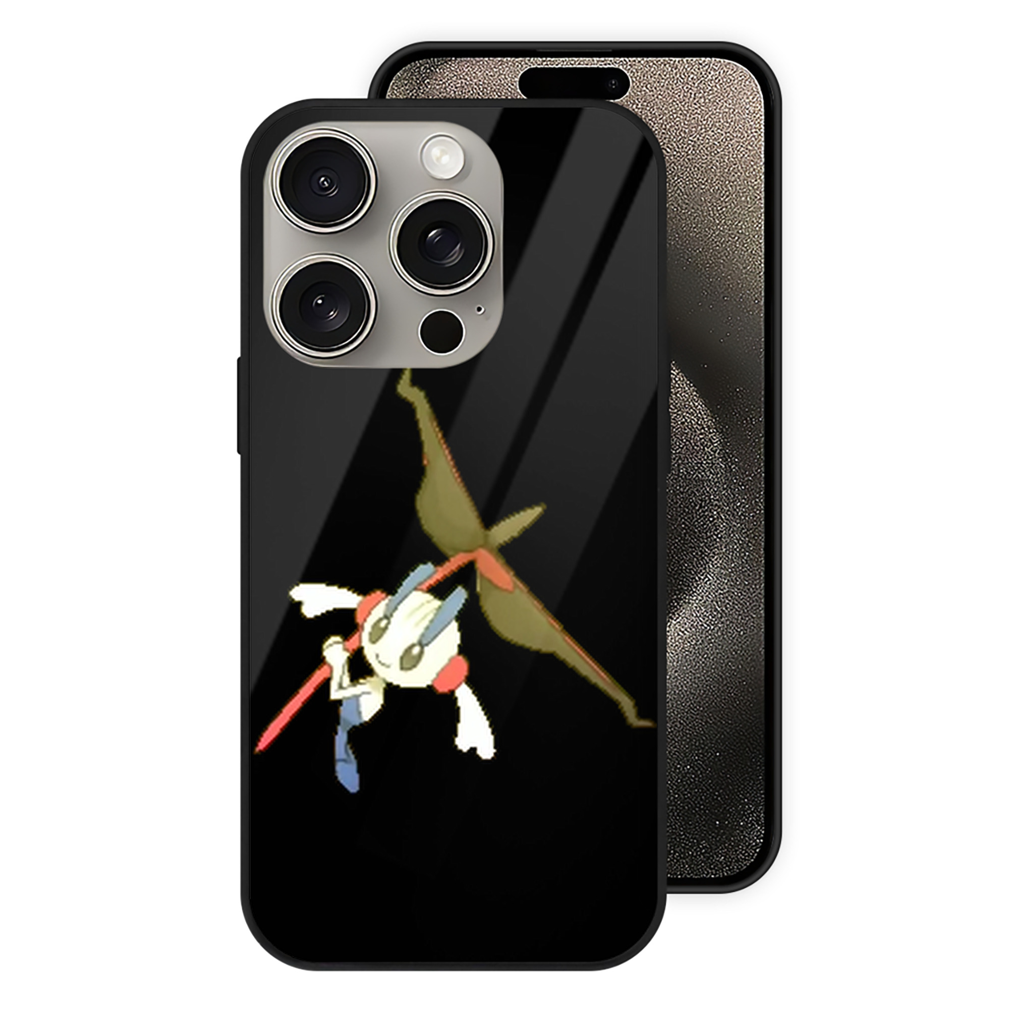 （画像用） ポケットモンスター Pokémon 【iPhone15Pro対応】スマホケース 耐衝撃＆黄変防止 背面ガラス