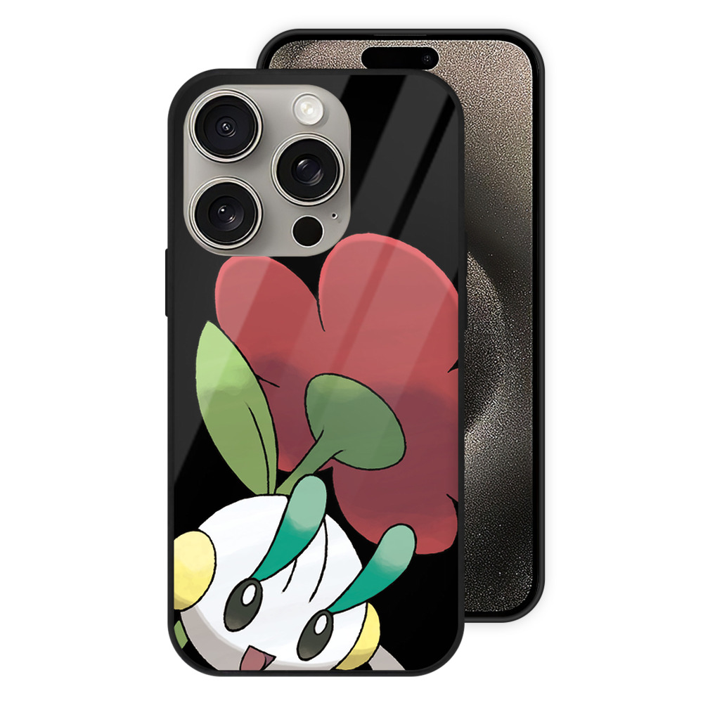 （画像用） ポケットモンスター Pokémon 【iPhone15Pro対応】スマホケース 耐衝撃＆黄変防止 背面ガラス