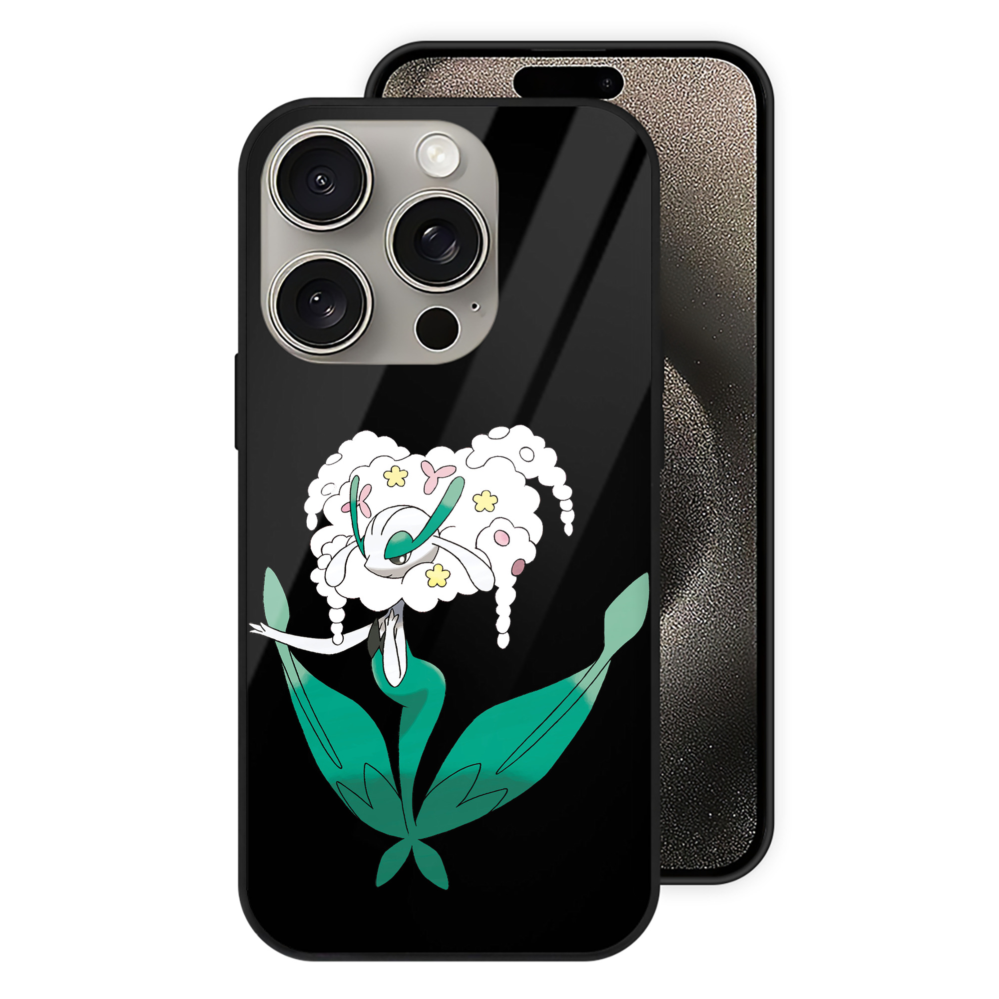（画像用） ポケットモンスター Pokémon 【iPhone15Pro対応】スマホケース 耐衝撃＆黄変防止 背面ガラス