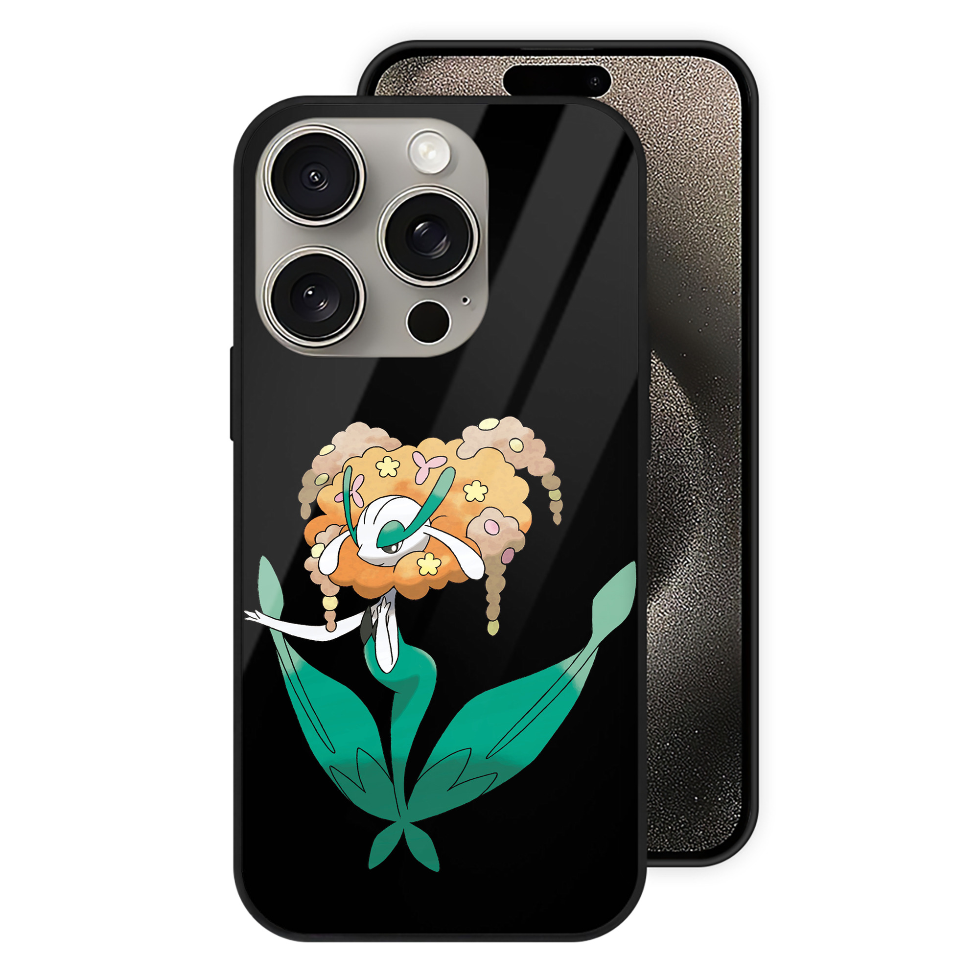 （画像用） ポケットモンスター Pokémon 【iPhone15Pro対応】スマホケース 耐衝撃＆黄変防止 背面ガラス