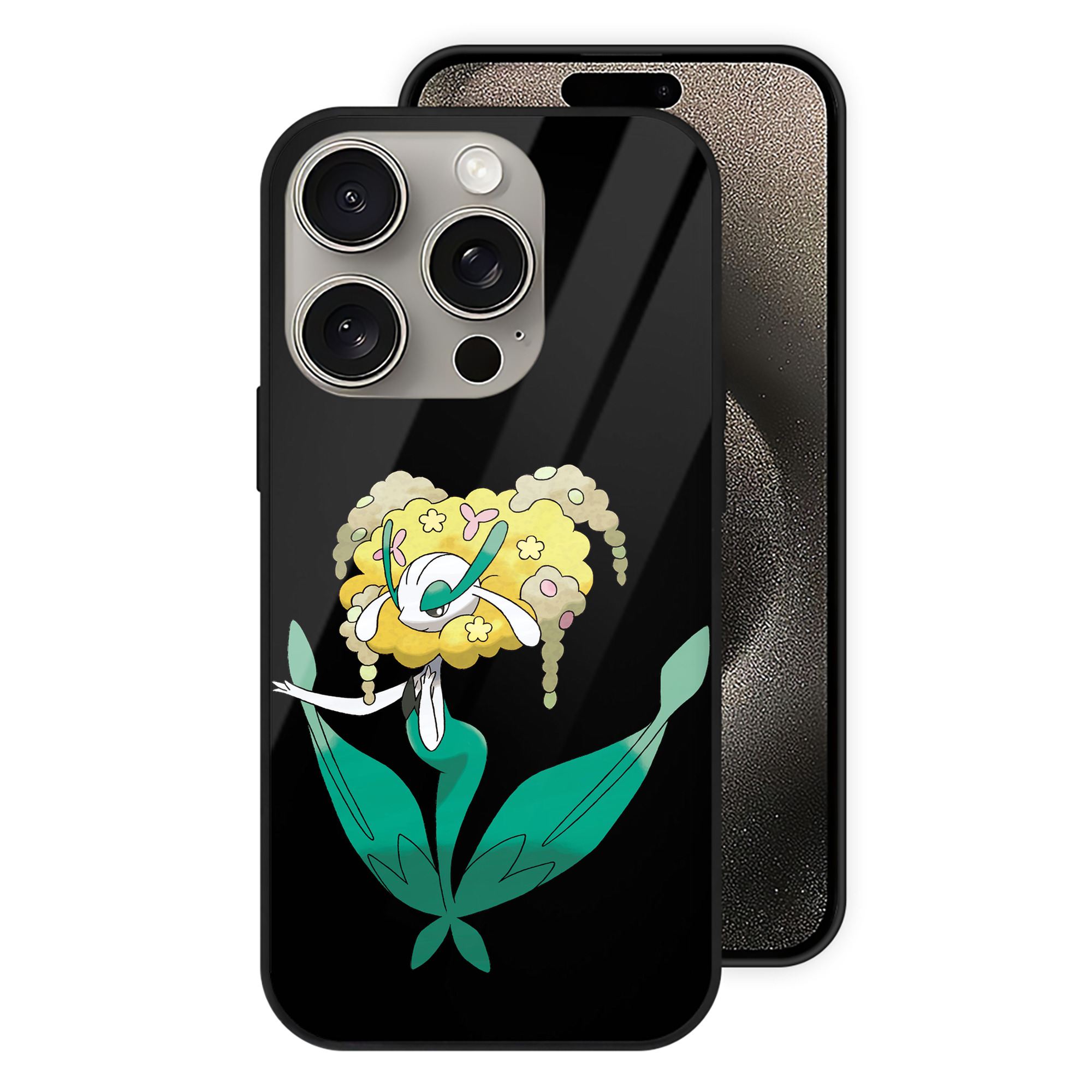（画像用） ポケットモンスター Pokémon 【iPhone15Pro対応】スマホケース 耐衝撃＆黄変防止 背面ガラス