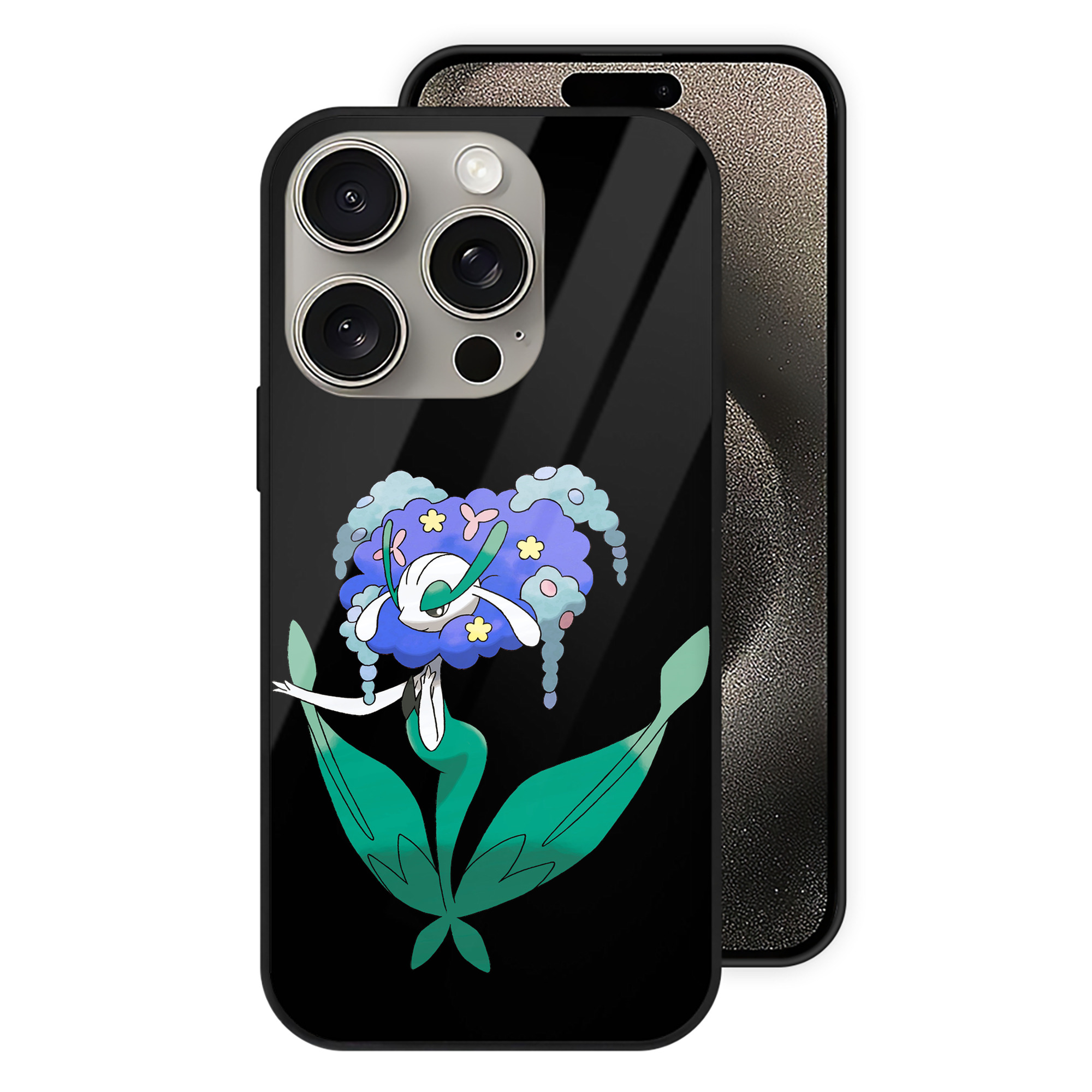 （画像用） ポケットモンスター Pokémon 【iPhone15Pro対応】スマホケース 耐衝撃＆黄変防止 背面ガラス
