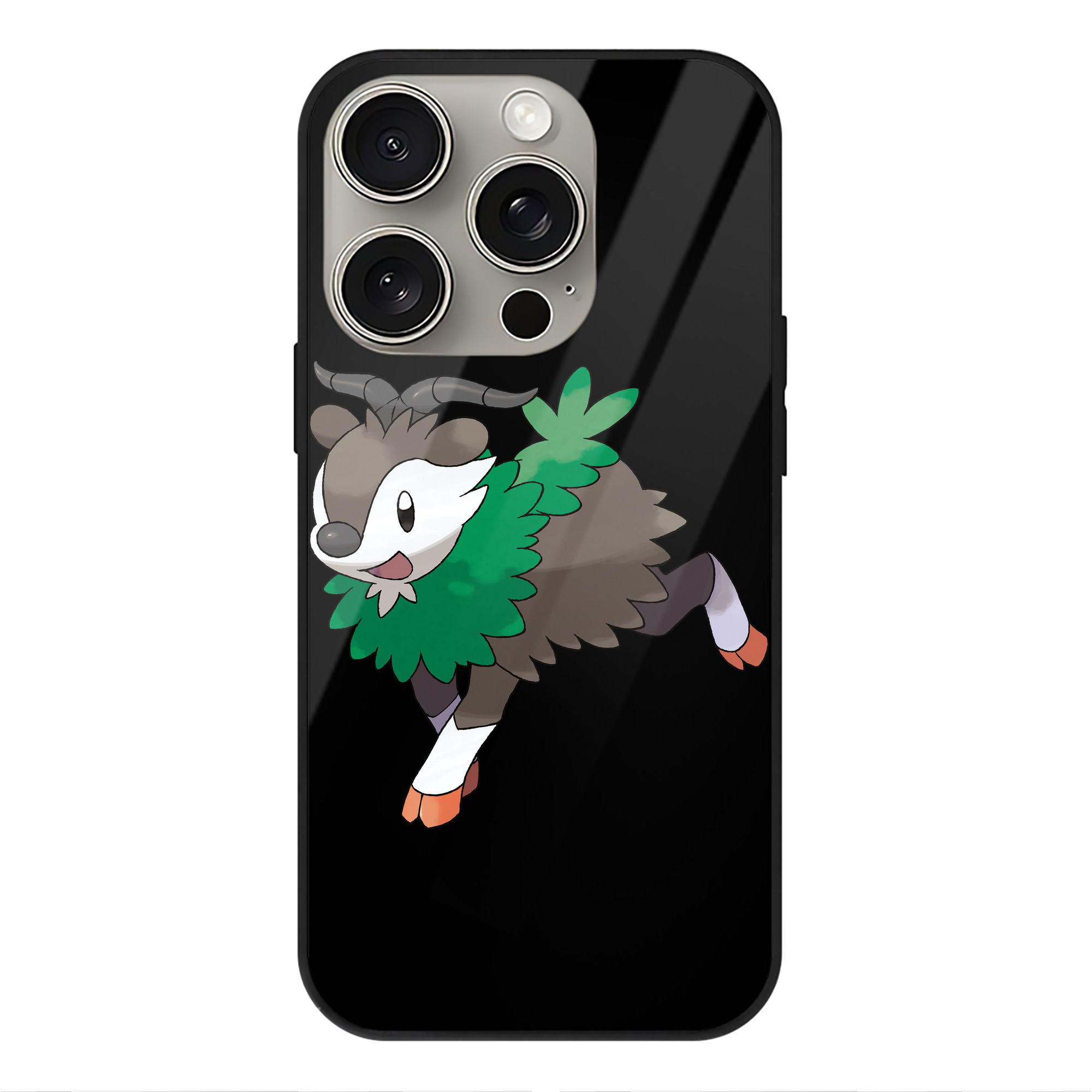 （画像用） ポケットモンスター Pokémon 【iPhone15Pro対応】スマホケース 耐衝撃＆黄変防止 背面ガラス