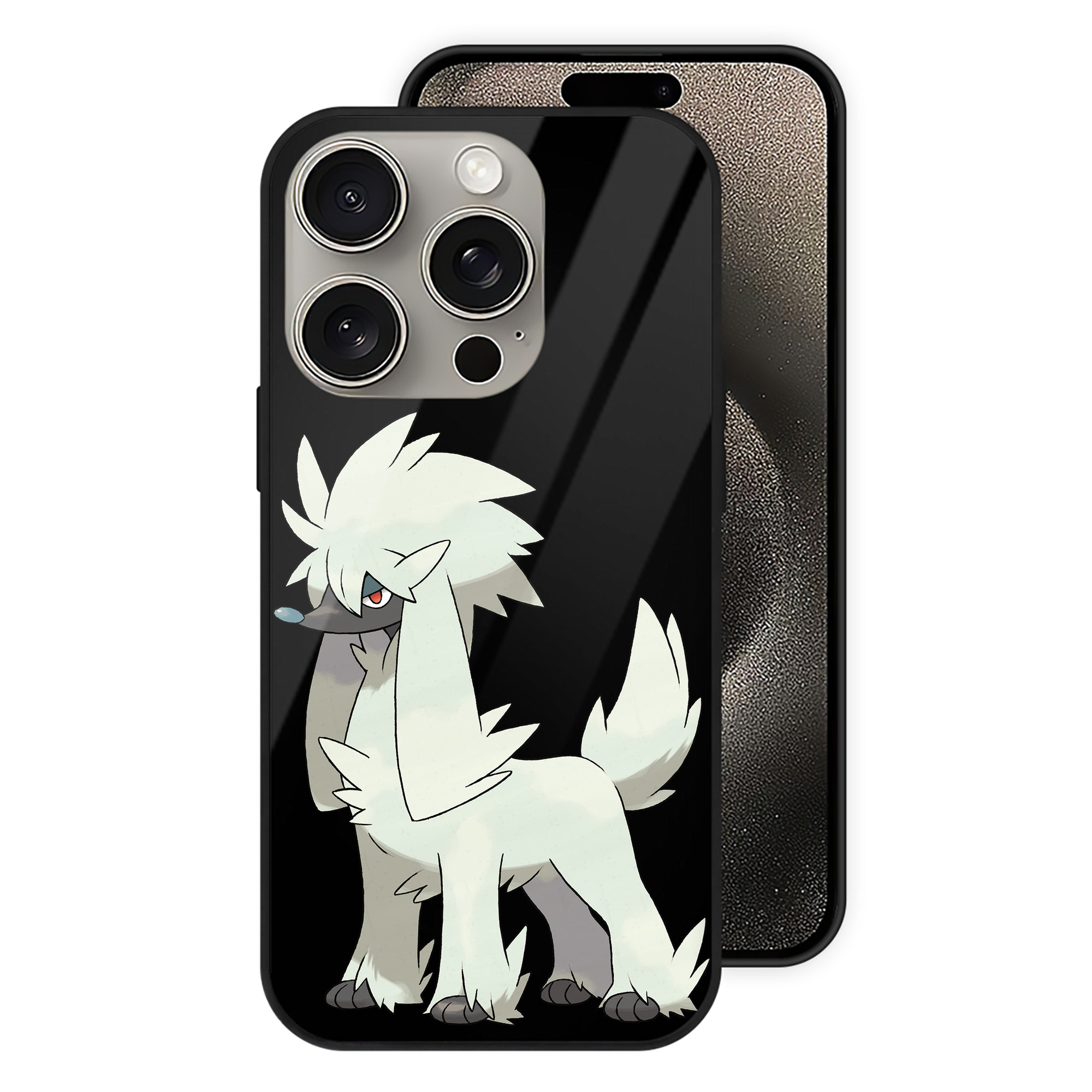 （画像用） ポケットモンスター Pokémon 【iPhone15Pro対応】スマホケース 耐衝撃＆黄変防止 背面ガラス