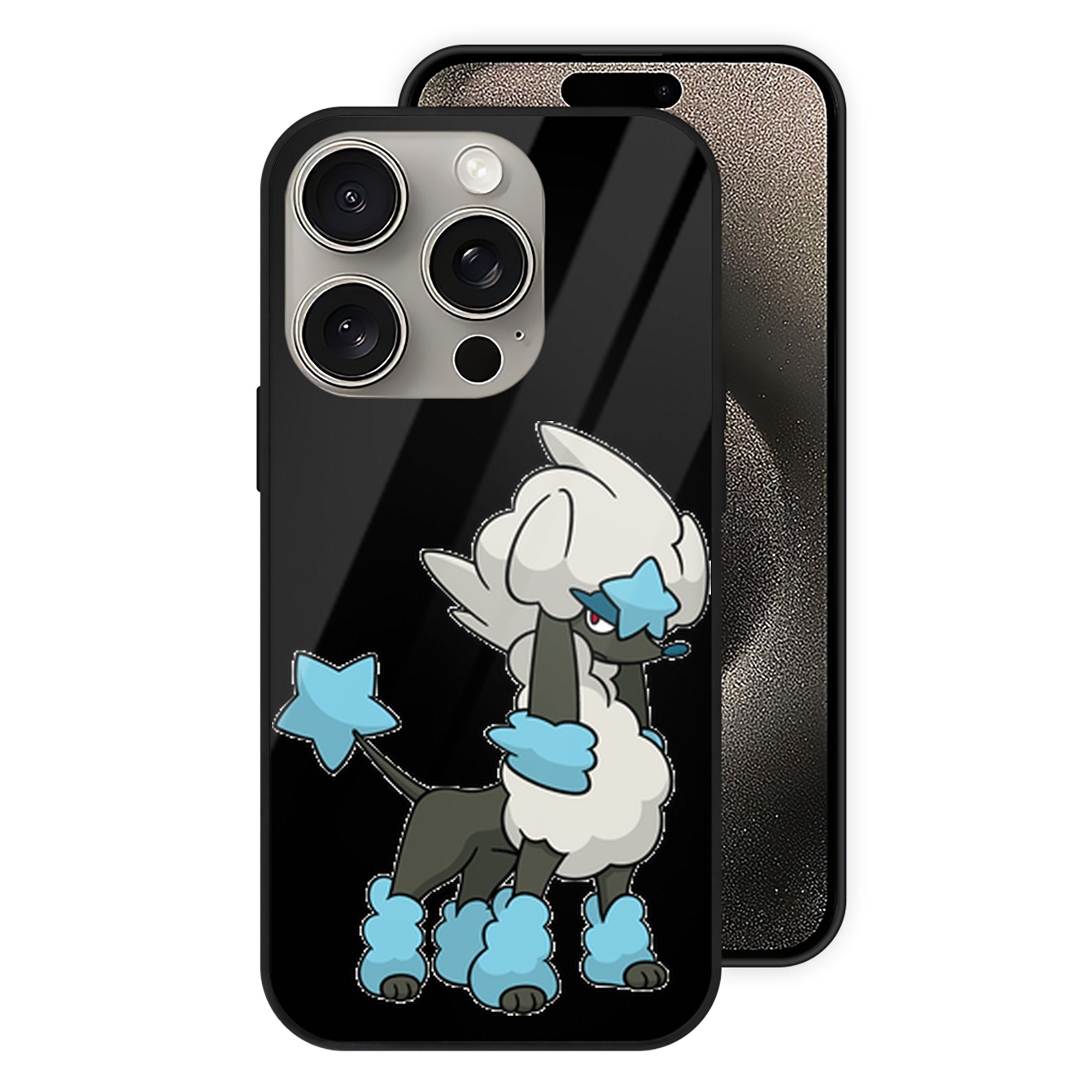 （画像用） ポケットモンスター Pokémon 【iPhone15Pro対応】スマホケース 耐衝撃＆黄変防止 背面ガラス