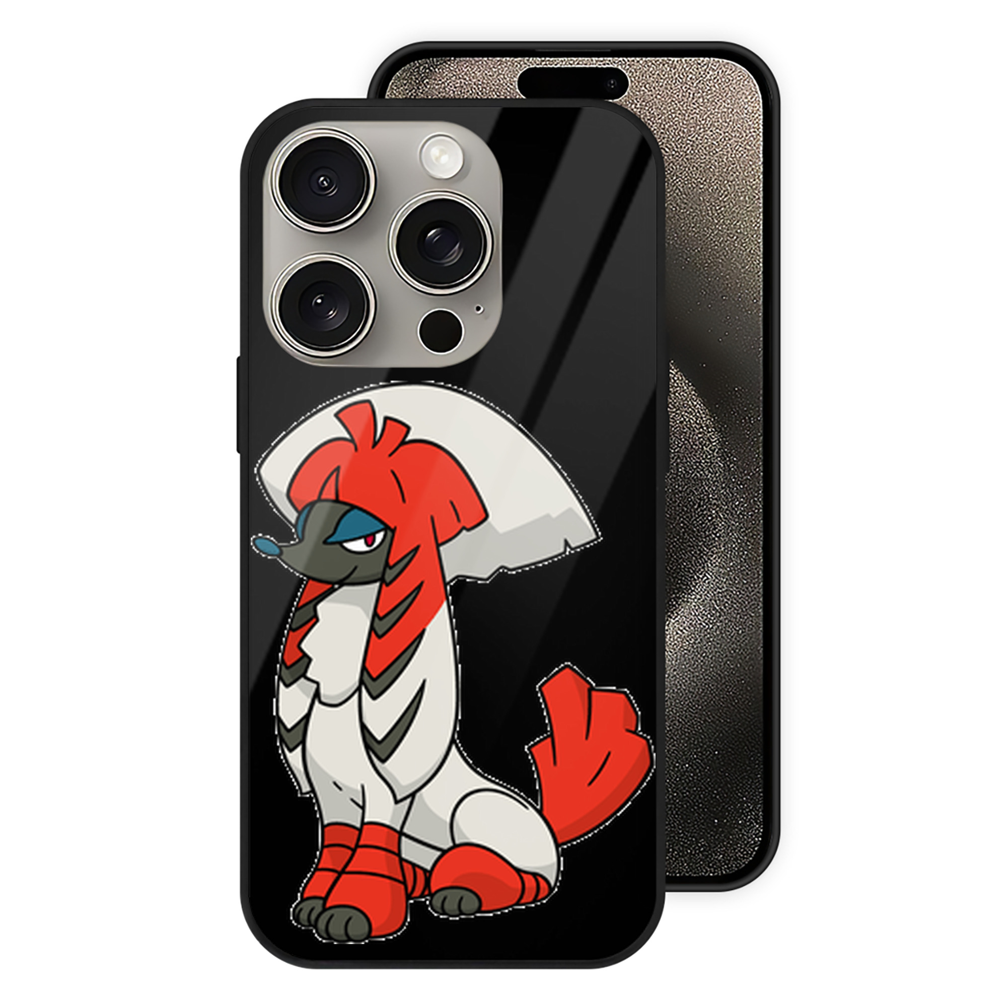 （画像用） ポケットモンスター Pokémon 【iPhone15Pro対応】スマホケース 耐衝撃＆黄変防止 背面ガラス