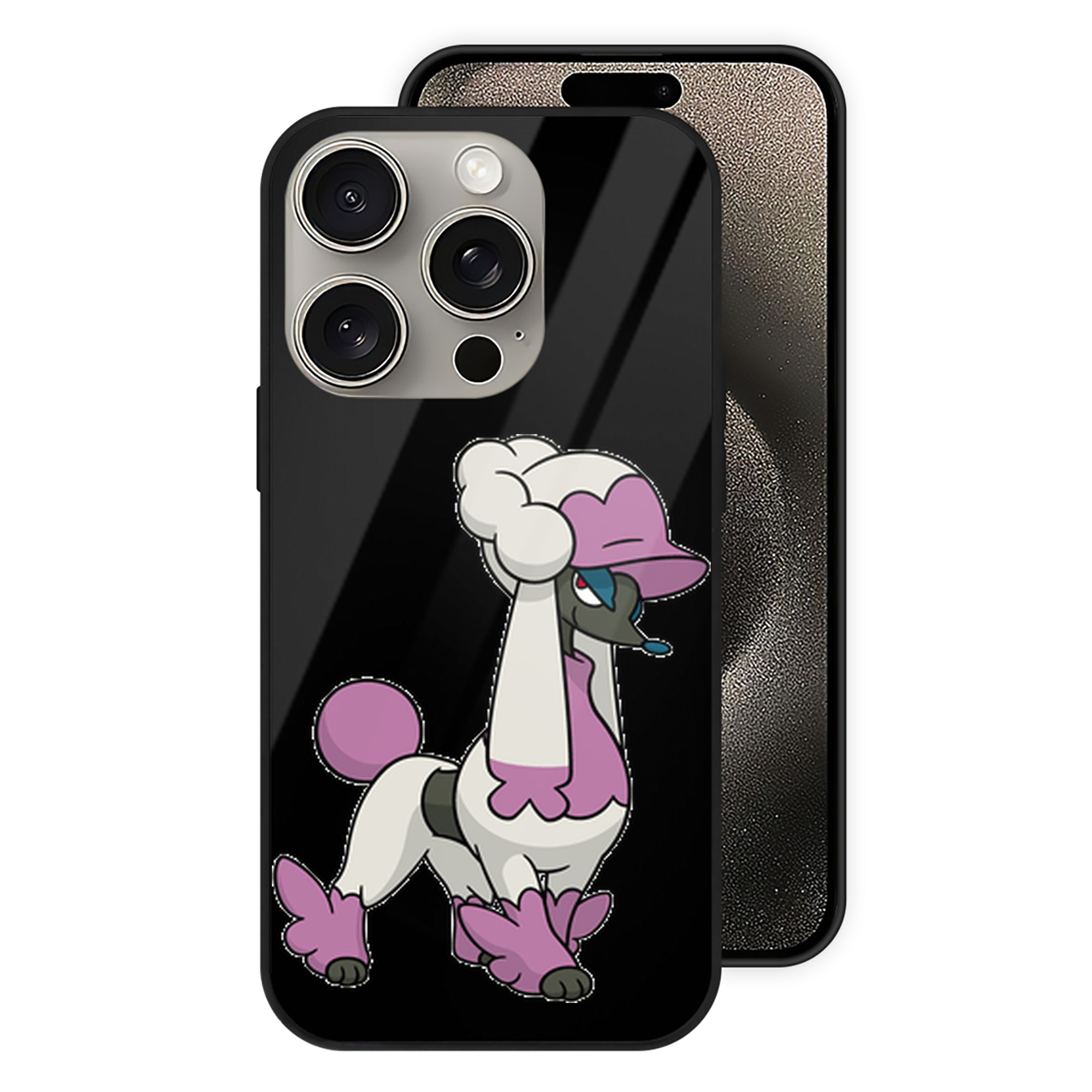 （画像用） ポケットモンスター Pokémon 【iPhone15Pro対応】スマホケース 耐衝撃＆黄変防止 背面ガラス