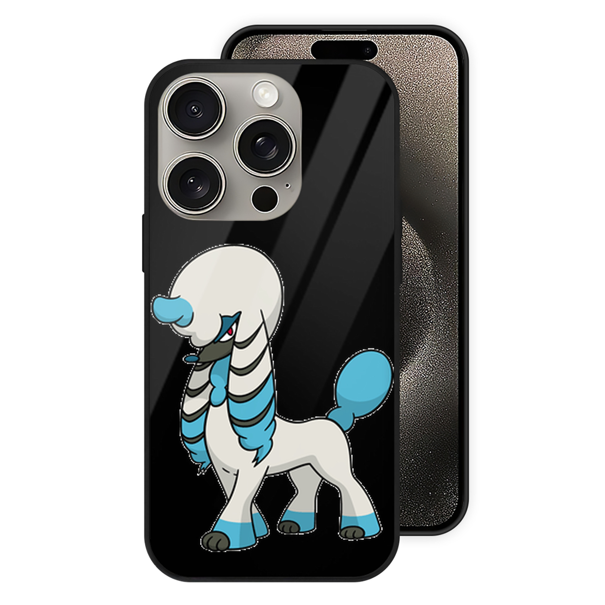 （画像用） ポケットモンスター Pokémon 【iPhone15Pro対応】スマホケース 耐衝撃＆黄変防止 背面ガラス