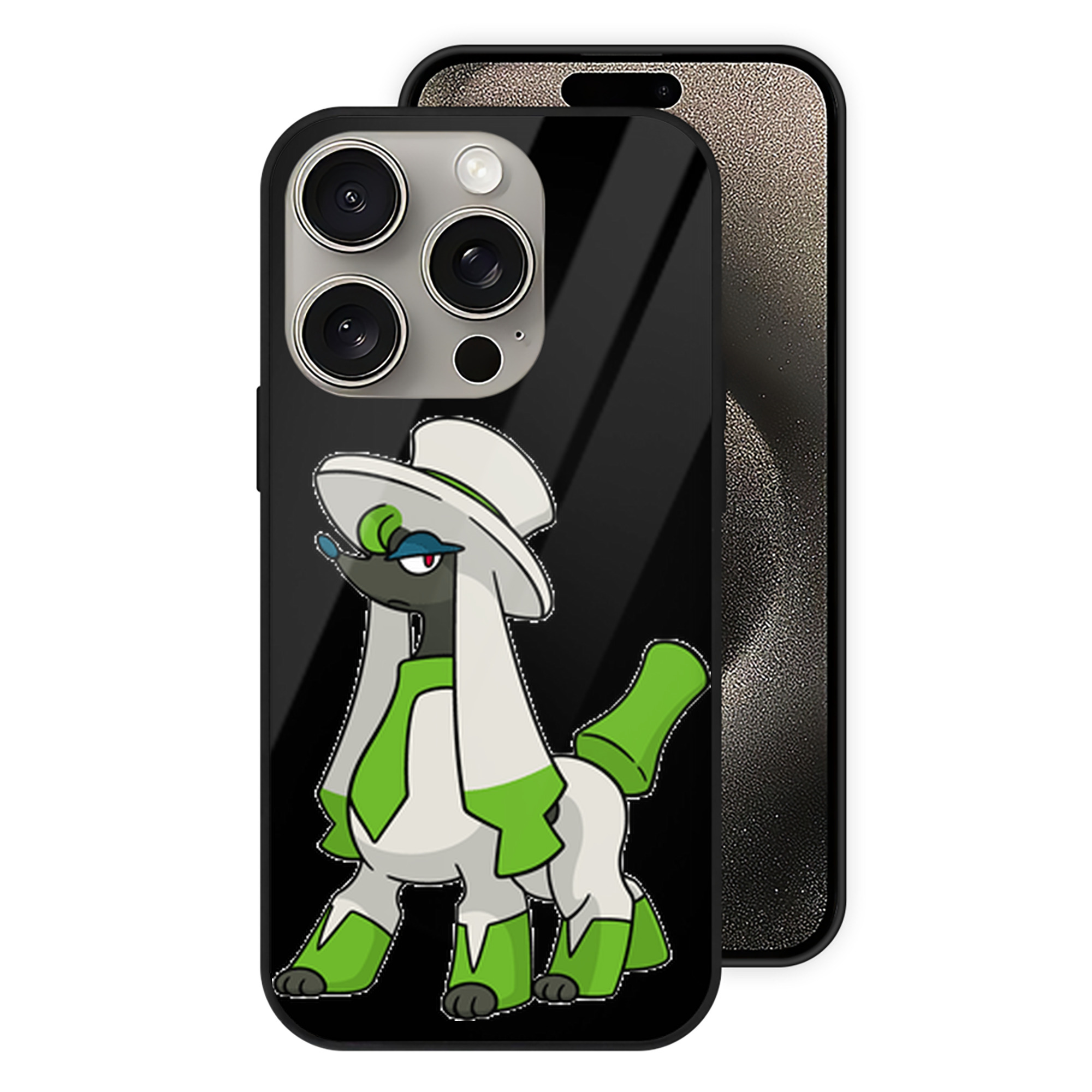 （画像用） ポケットモンスター Pokémon 【iPhone15Pro対応】スマホケース 耐衝撃＆黄変防止 背面ガラス