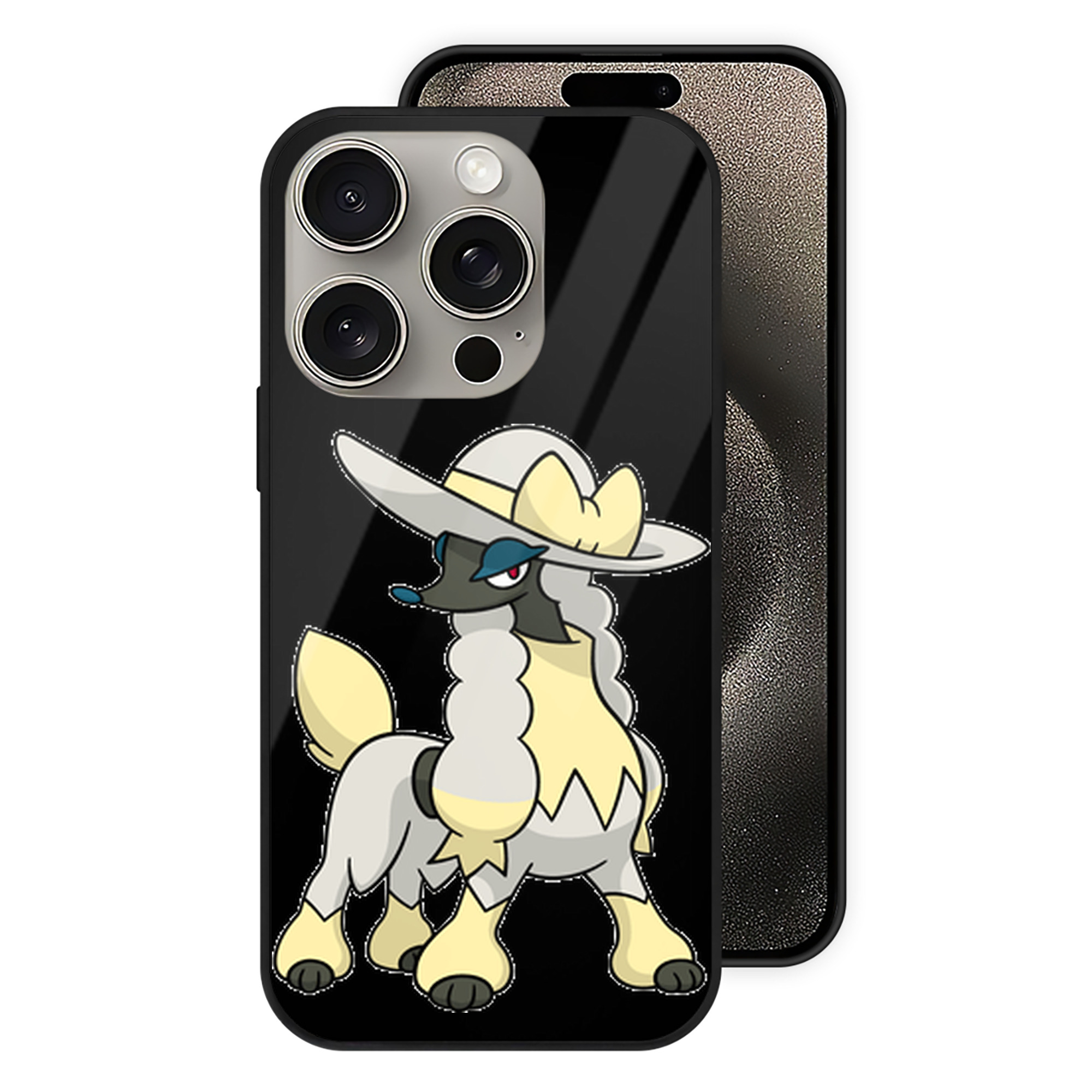 （画像用） ポケットモンスター Pokémon 【iPhone15Pro対応】スマホケース 耐衝撃＆黄変防止 背面ガラス