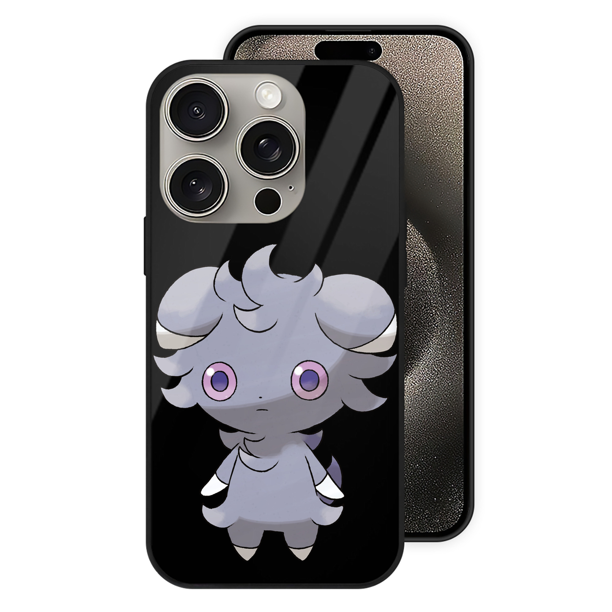 （画像用） ポケットモンスター Pokémon 【iPhone15Pro対応】スマホケース 耐衝撃＆黄変防止 背面ガラス