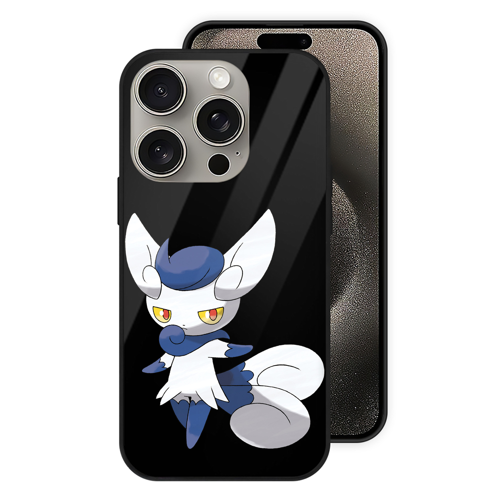 （画像用） ポケットモンスター Pokémon 【iPhone15Pro対応】スマホケース 耐衝撃＆黄変防止 背面ガラス