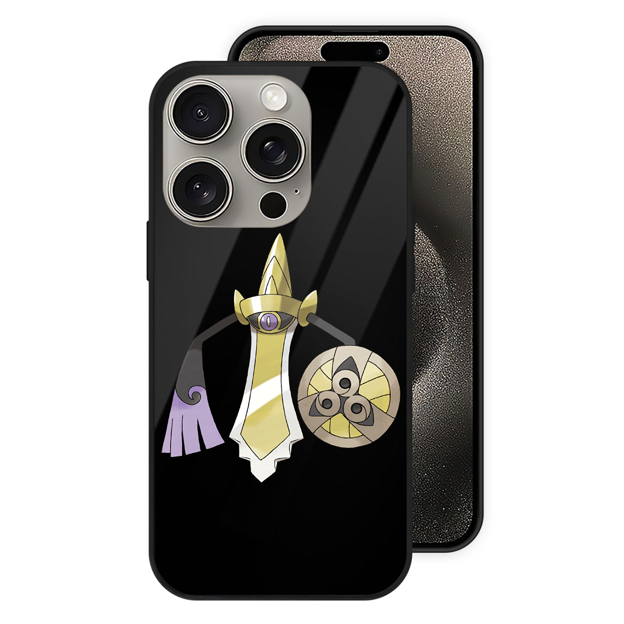 （画像用） ポケットモンスター Pokémon 【iPhone15Pro対応】スマホケース 耐衝撃＆黄変防止 背面ガラス