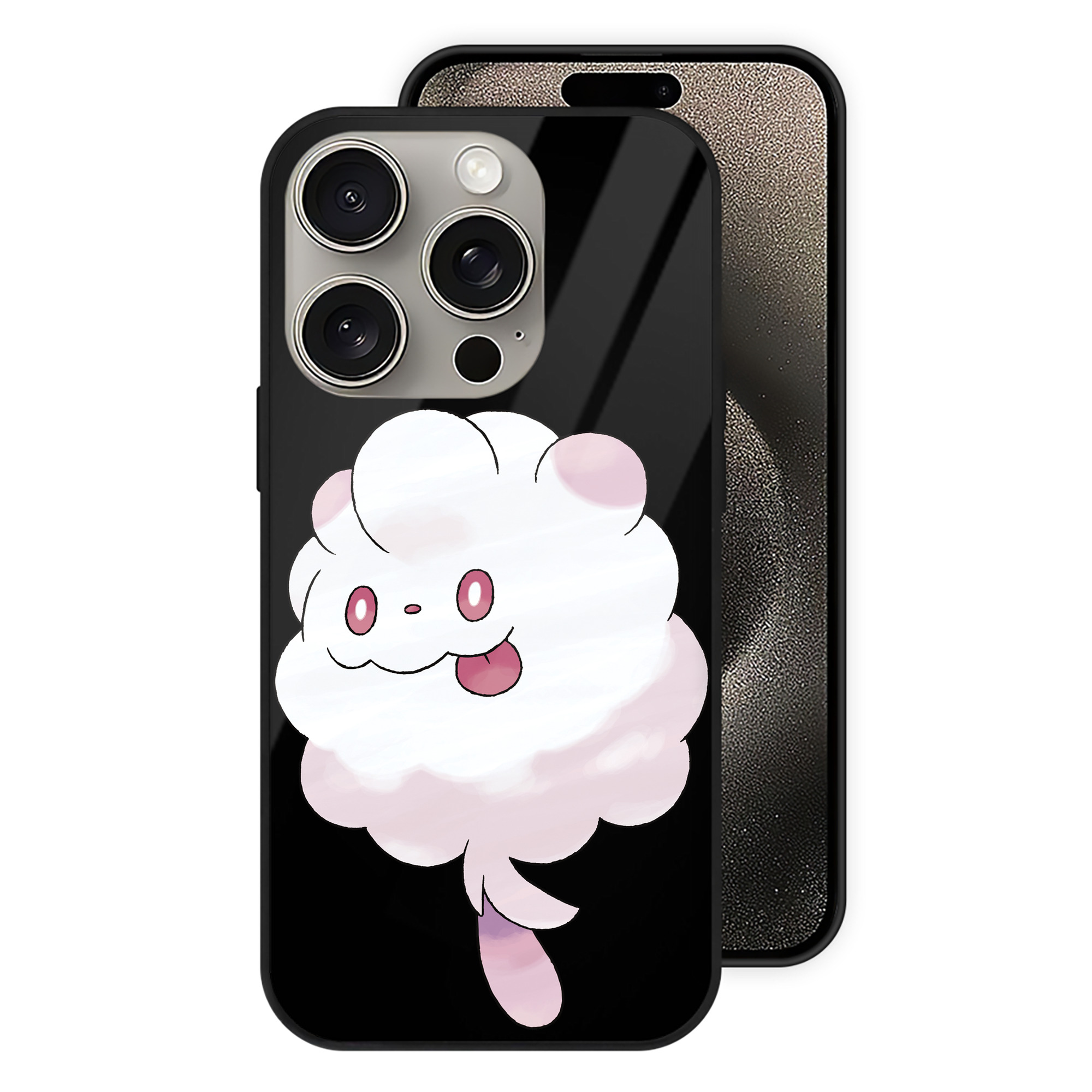 （画像用） ポケットモンスター Pokémon 【iPhone15Pro対応】スマホケース 耐衝撃＆黄変防止 背面ガラス