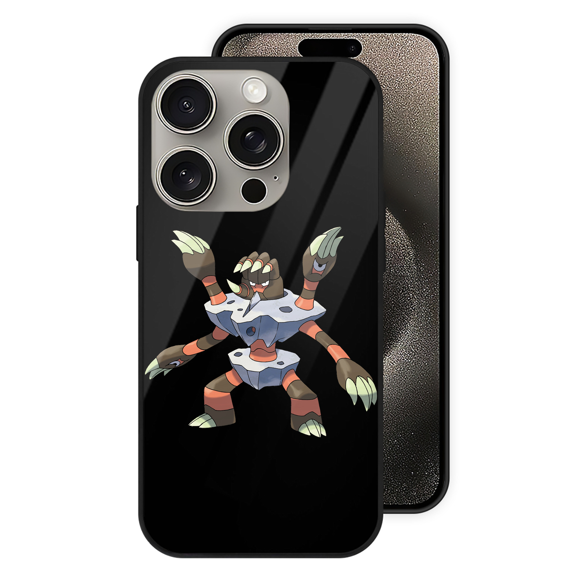 （画像用） ポケットモンスター Pokémon 【iPhone15Pro対応】スマホケース 耐衝撃＆黄変防止 背面ガラス