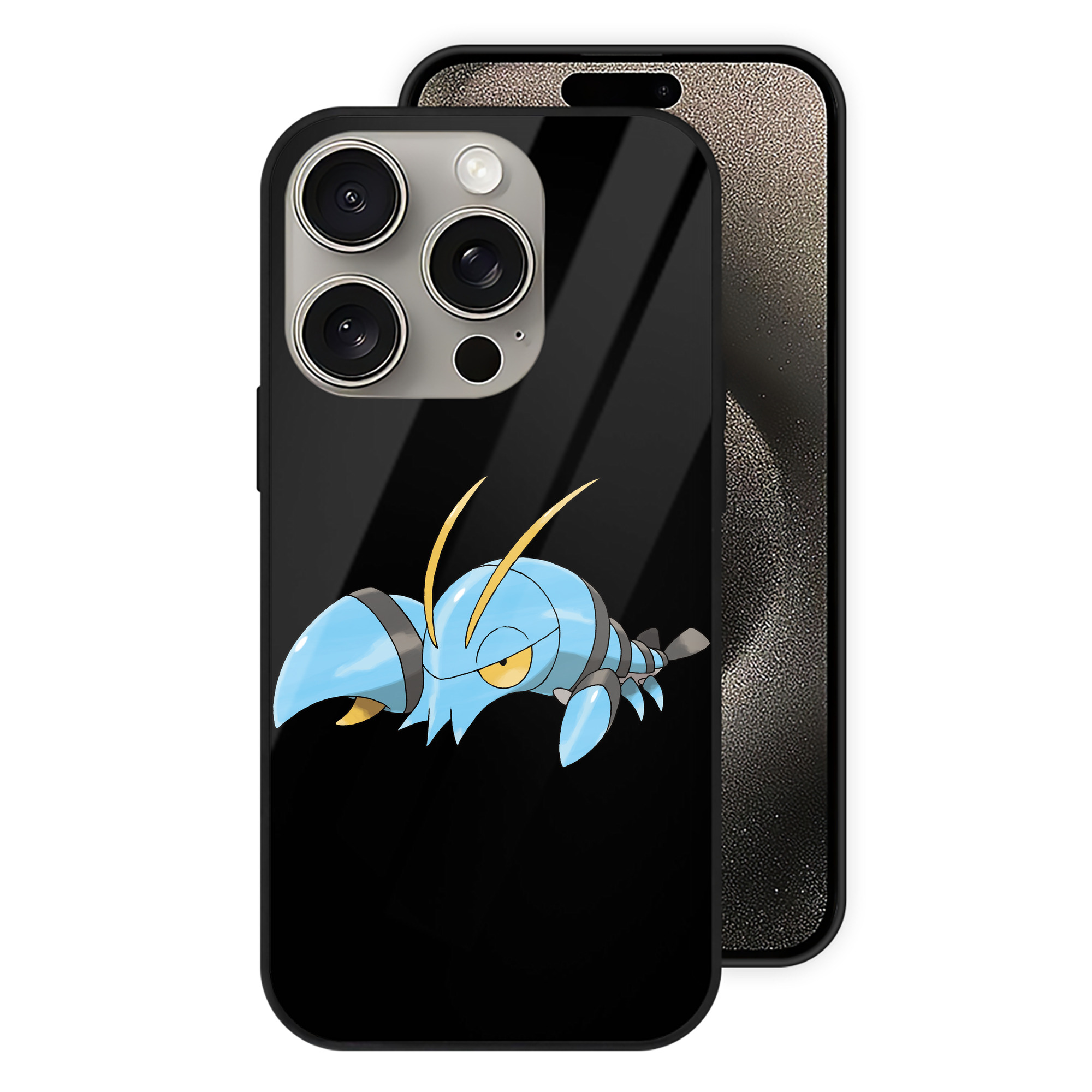 （画像用） ポケットモンスター Pokémon 【iPhone15Pro対応】スマホケース 耐衝撃＆黄変防止 背面ガラス