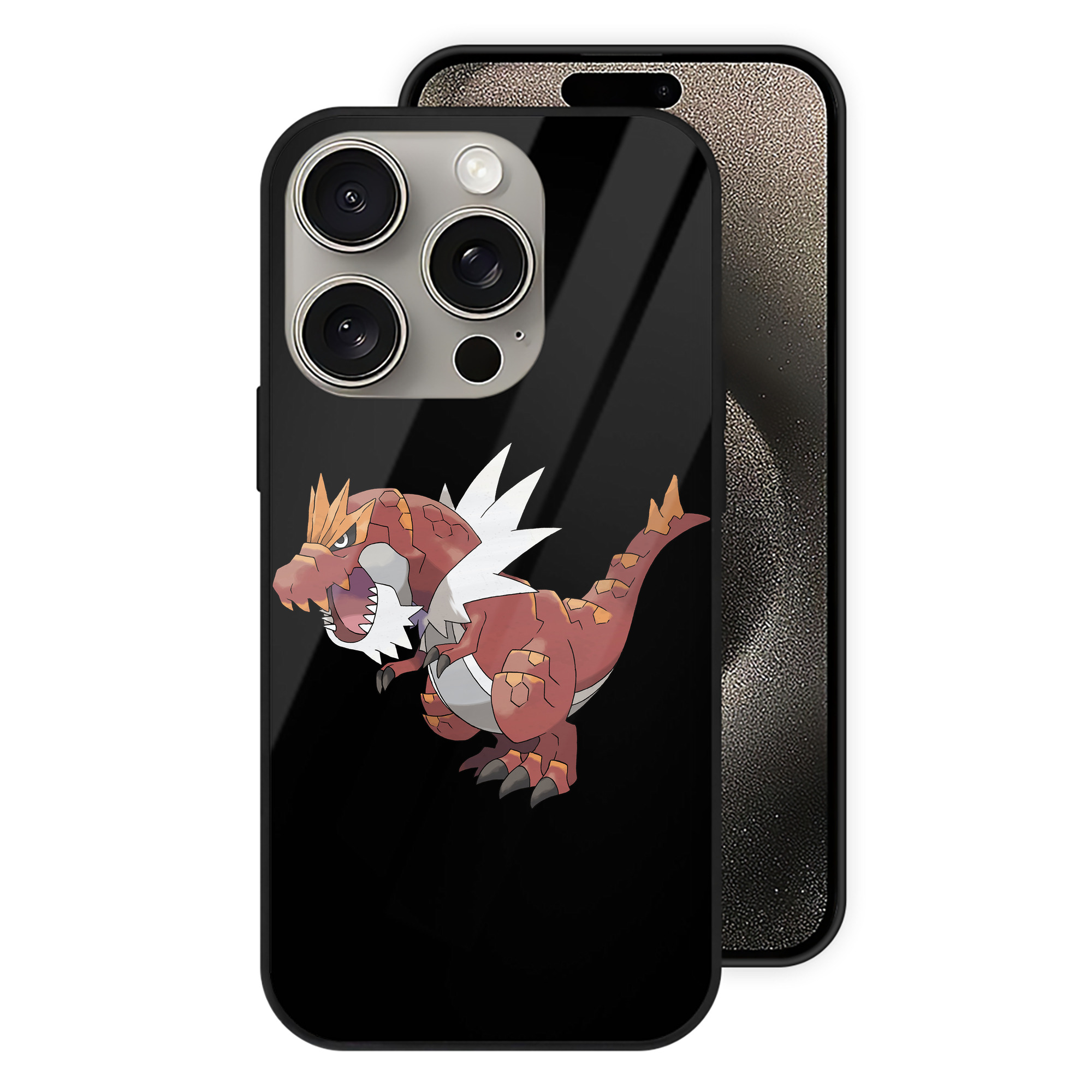 （画像用） ポケットモンスター Pokémon 【iPhone15Pro対応】スマホケース 耐衝撃＆黄変防止 背面ガラス