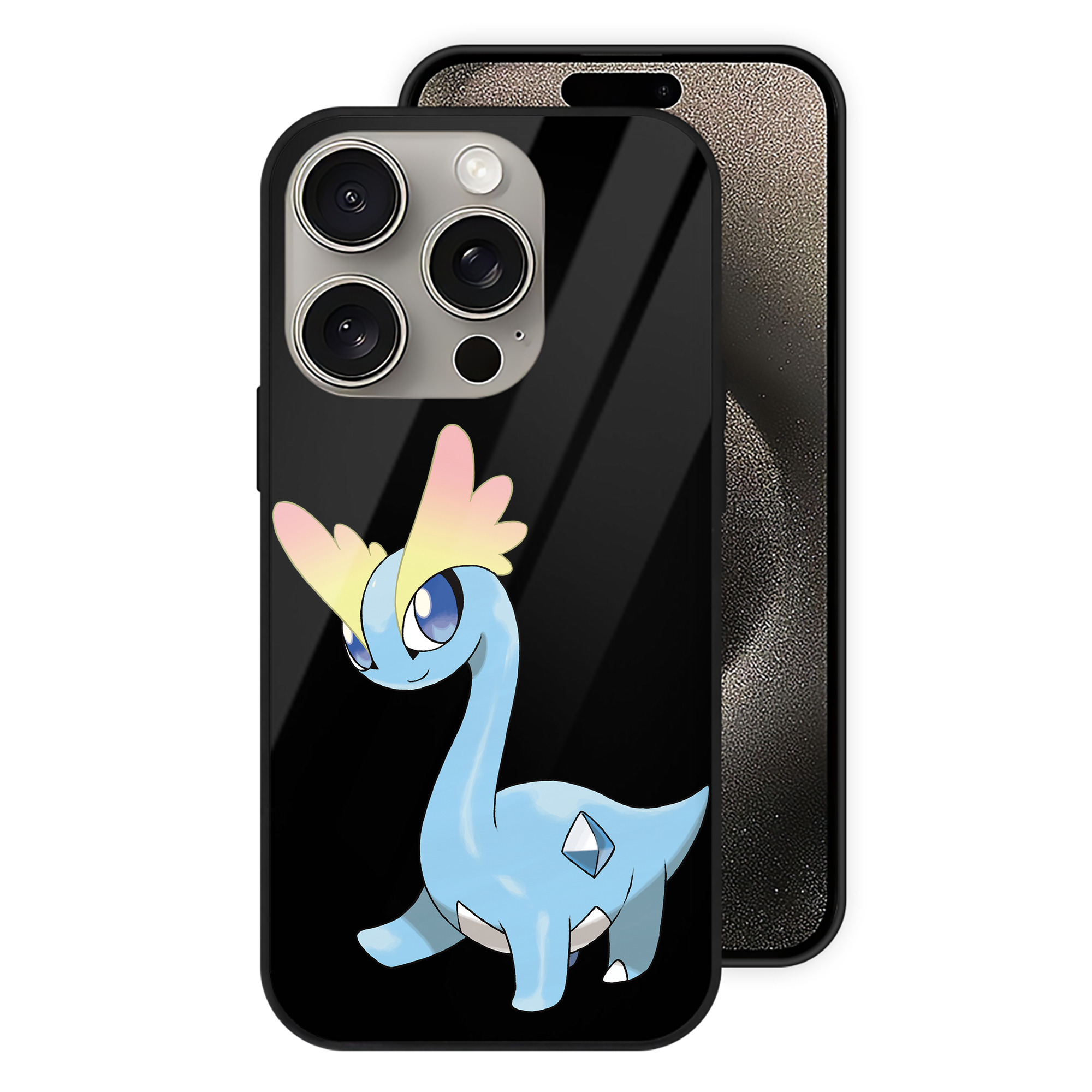 （画像用） ポケットモンスター Pokémon 【iPhone15Pro対応】スマホケース 耐衝撃＆黄変防止 背面ガラス