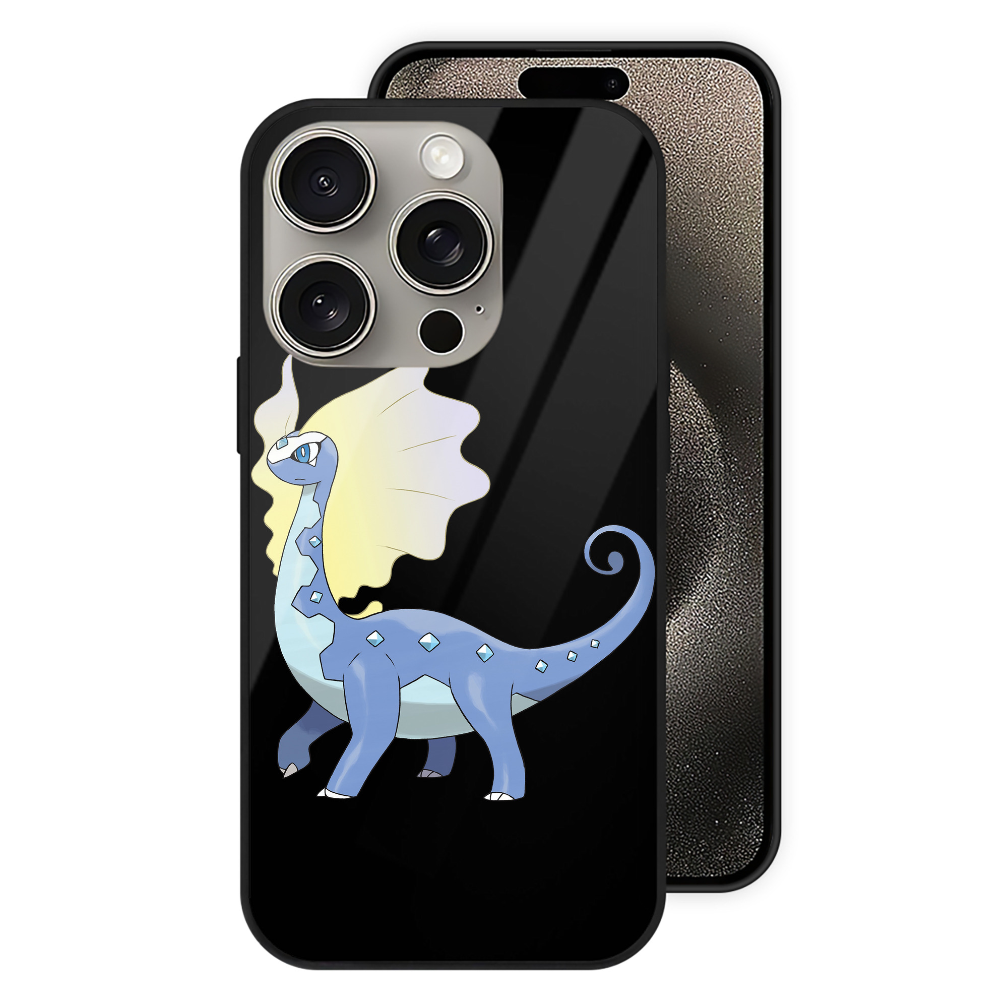 （画像用） ポケットモンスター Pokémon 【iPhone15Pro対応】スマホケース 耐衝撃＆黄変防止 背面ガラス