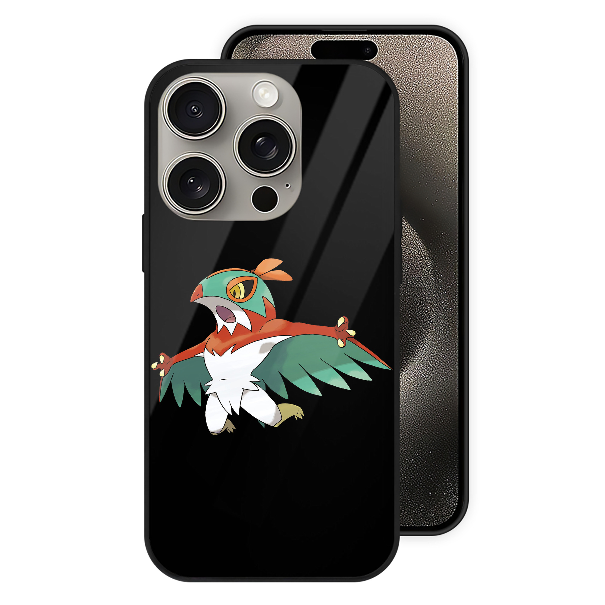 （画像用） ポケットモンスター Pokémon 【iPhone15Pro対応】スマホケース 耐衝撃＆黄変防止 背面ガラス