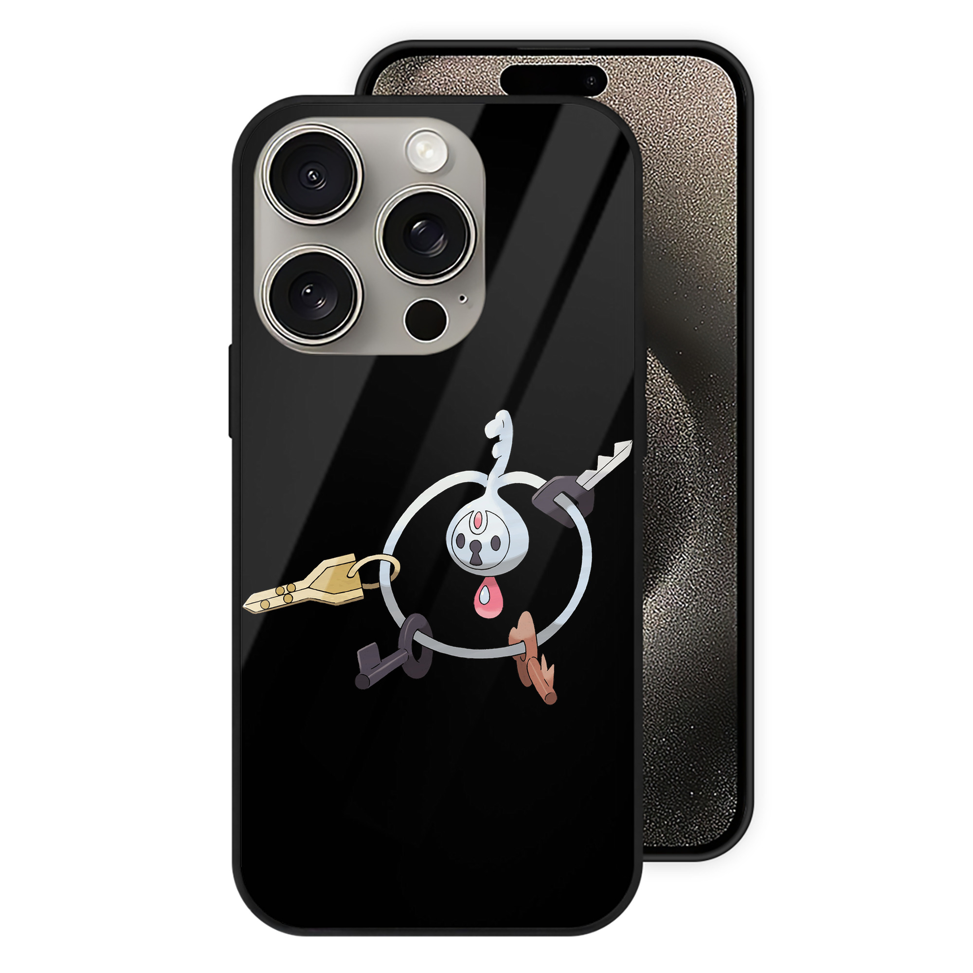 （画像用） ポケットモンスター Pokémon 【iPhone15Pro対応】スマホケース 耐衝撃＆黄変防止 背面ガラス