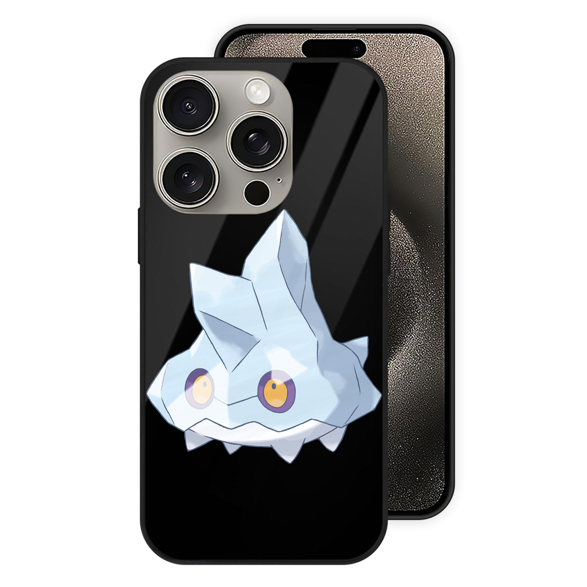 （画像用） ポケットモンスター Pokémon 【iPhone15Pro対応】スマホケース 耐衝撃＆黄変防止 背面ガラス
